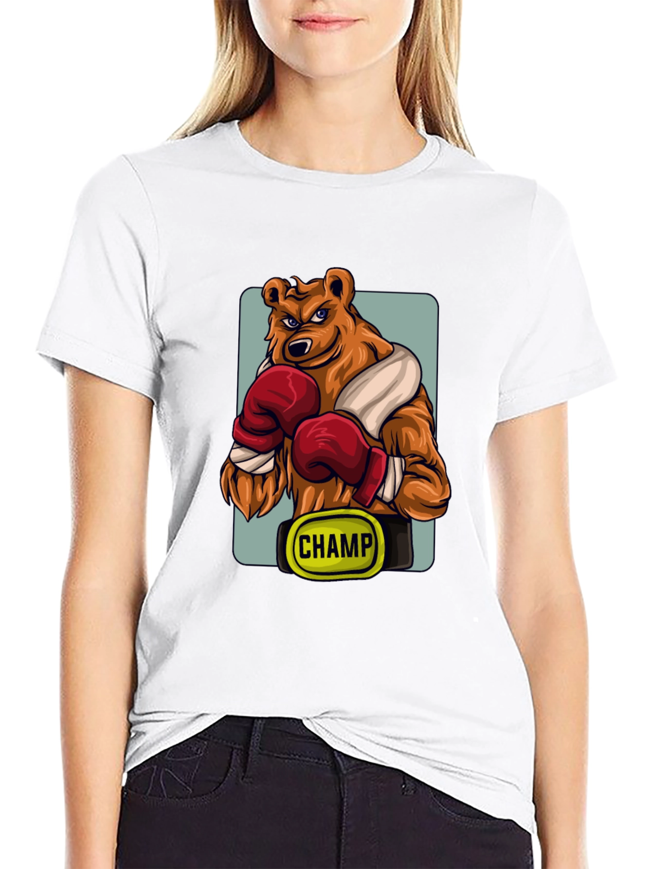 Boxing Bear Champ Graphic T-Shirt