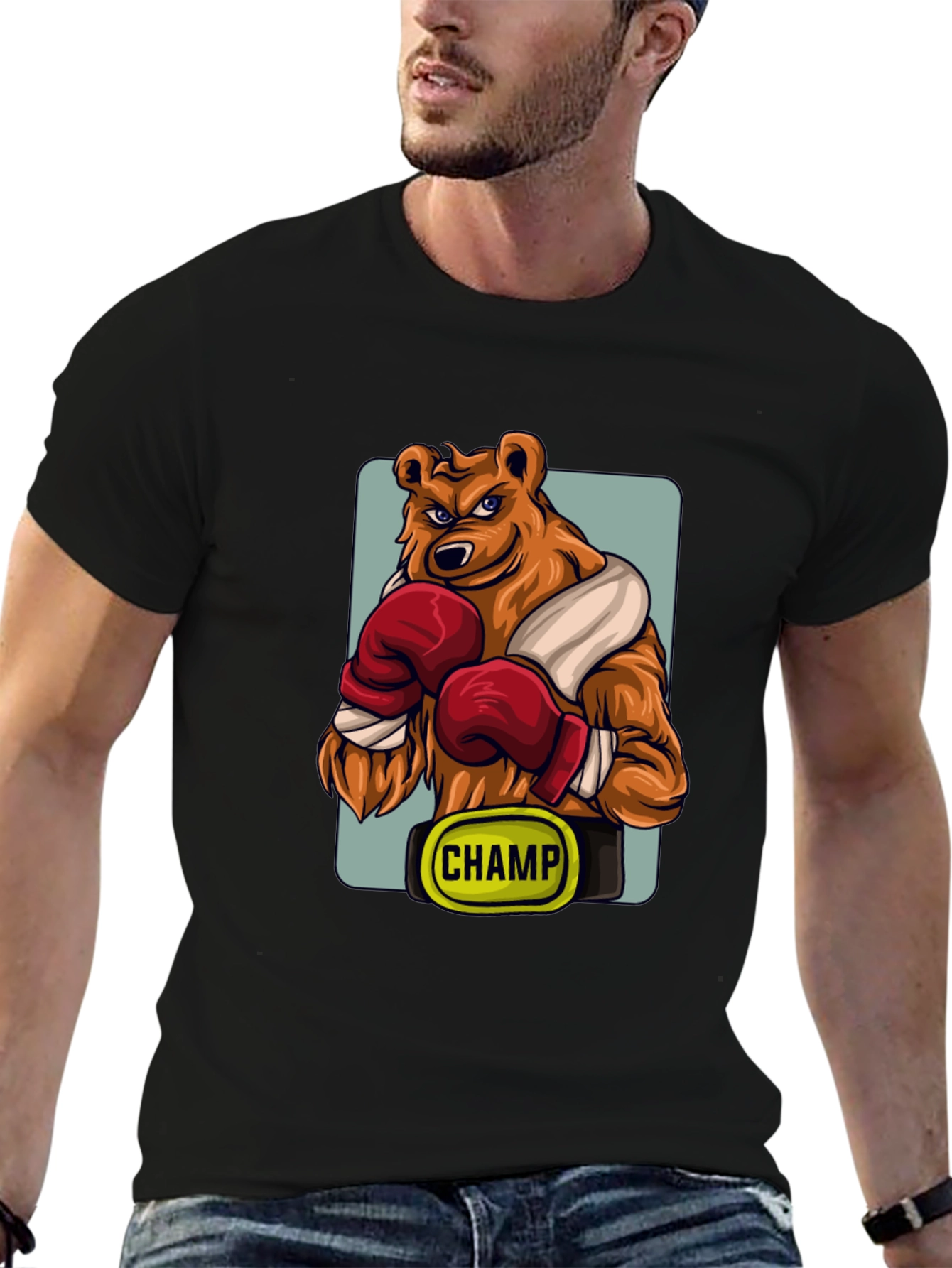 Boxing Bear Champ Graphic T-Shirt