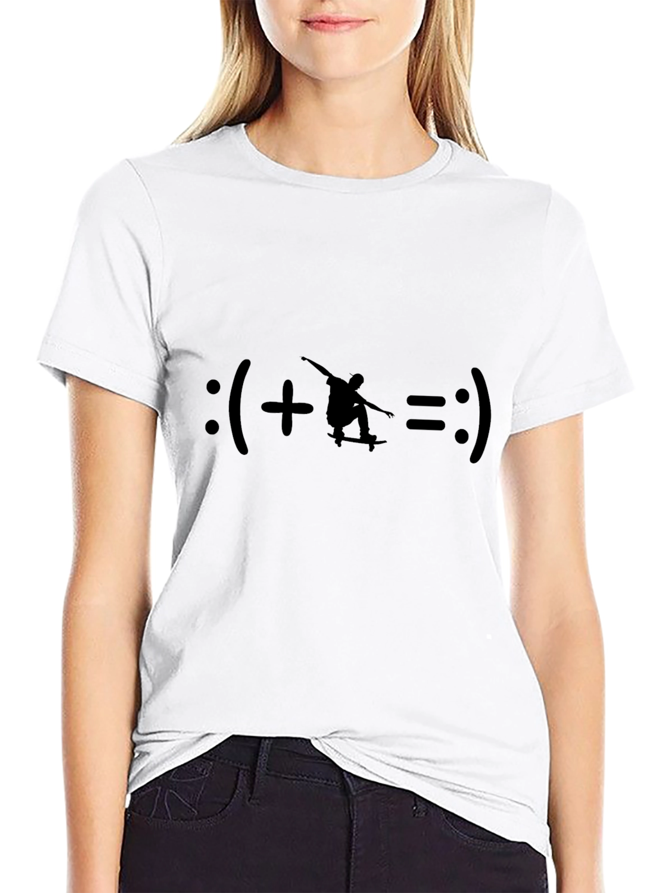 Skateboarder Equation Graphic T-Shirt