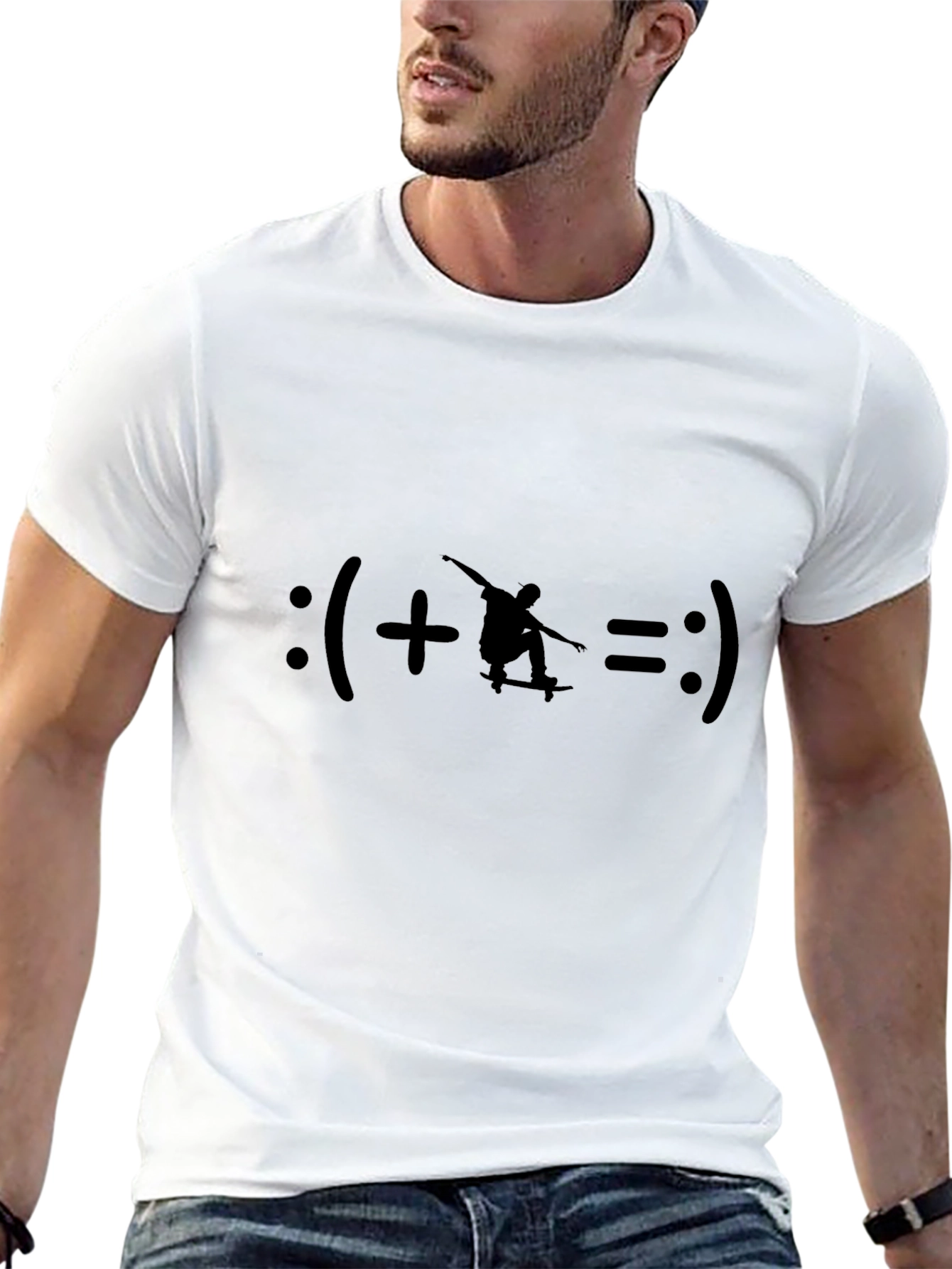 Skateboarder Equation Graphic T-Shirt