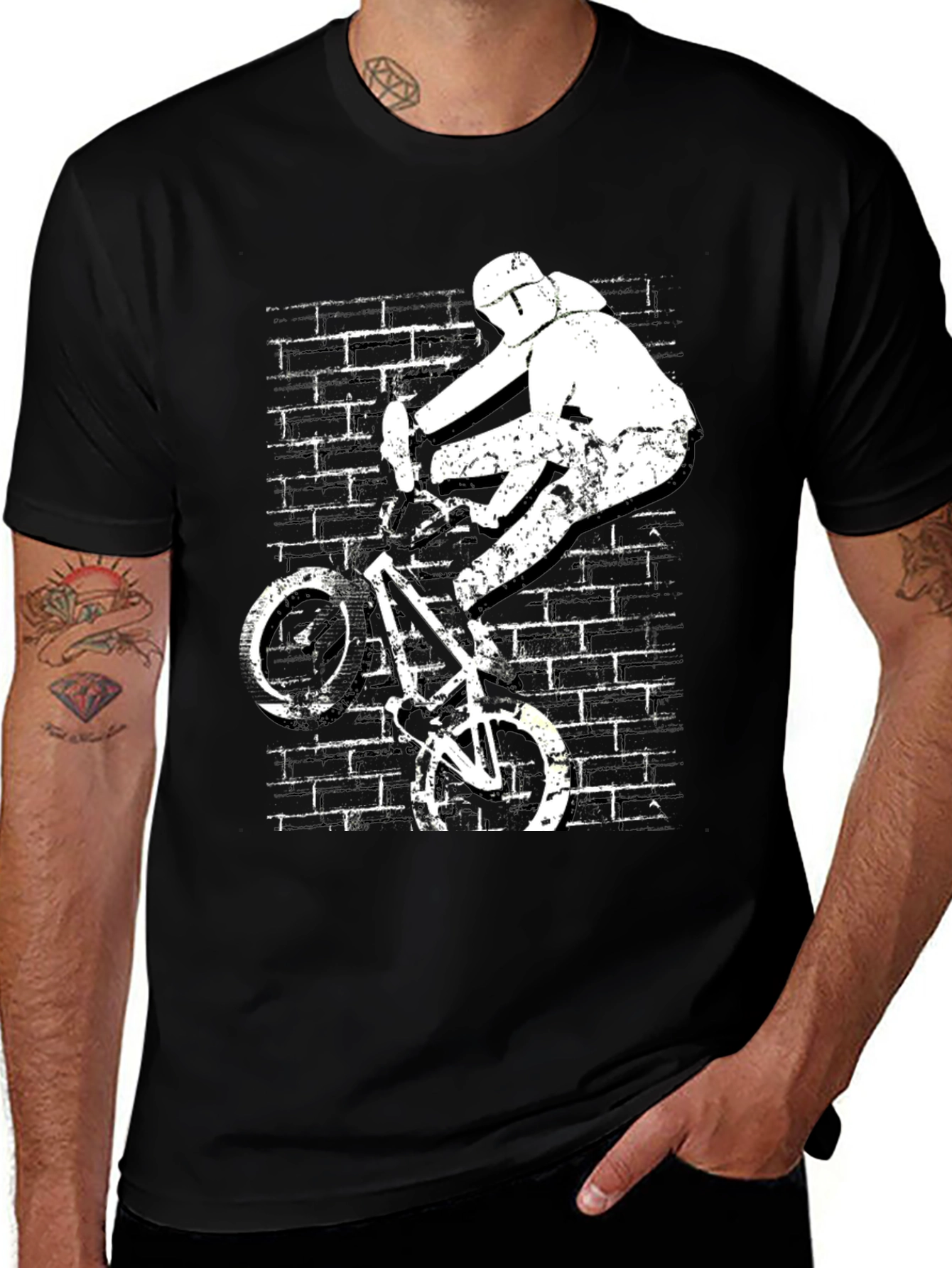 BMX Bike Stunt Graphic T-Shirt - Urban Style Tee