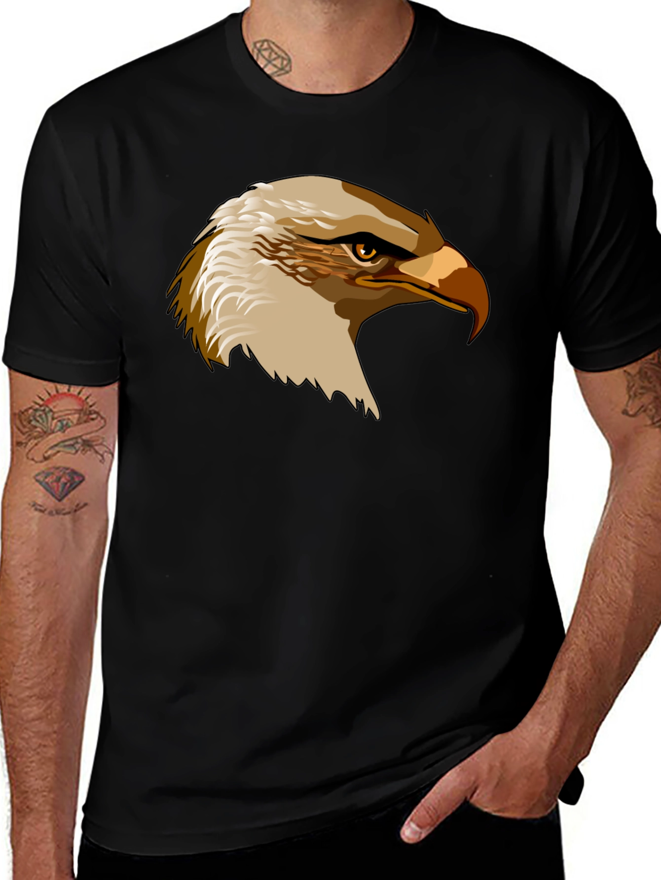 Eagle Graphic Black T-Shirt