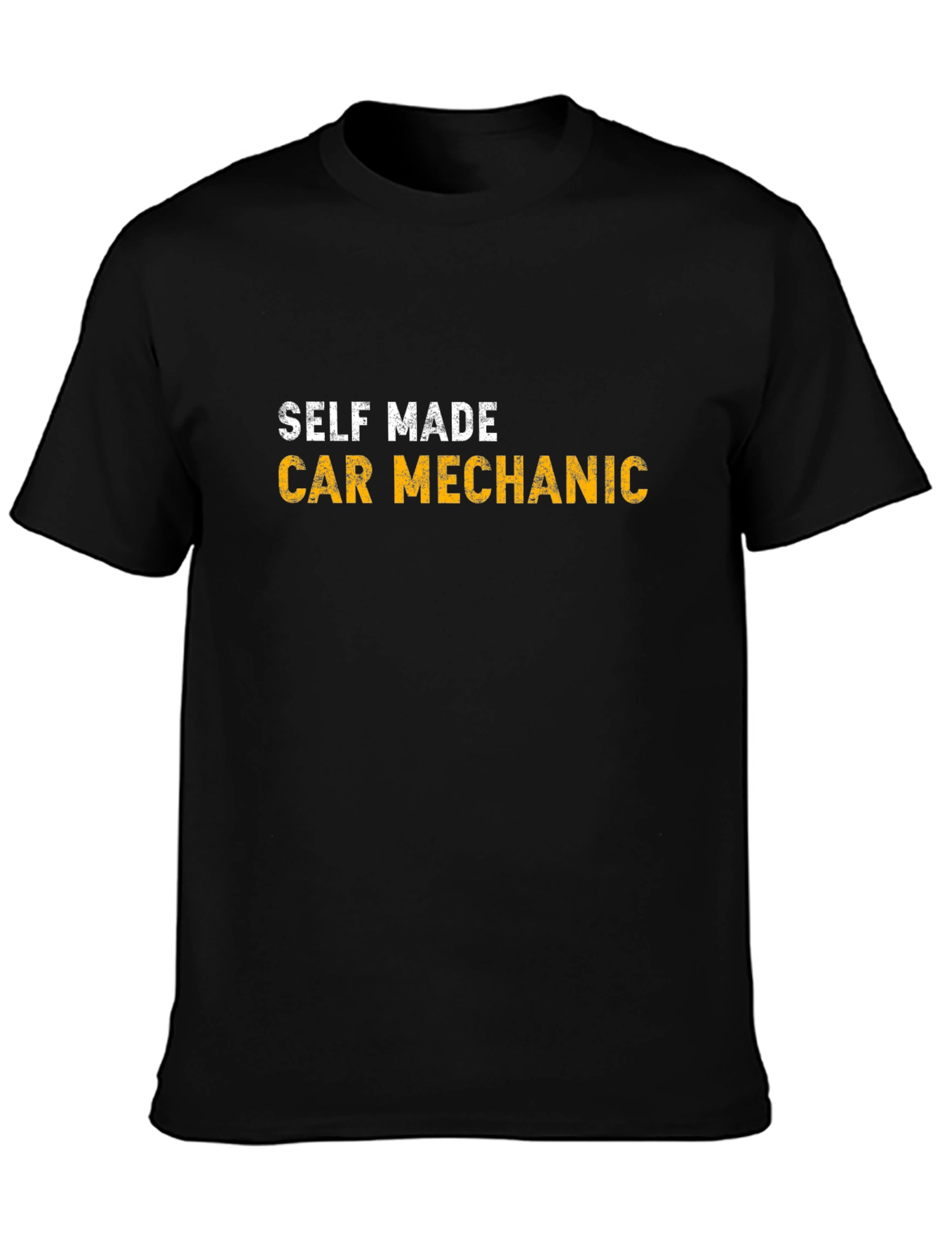 Self Made Car Mechanic T-Shirt - Black