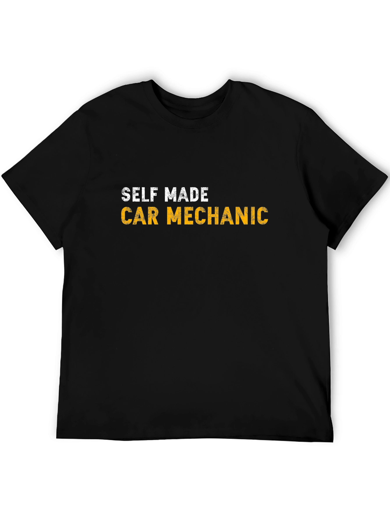 Self Made Car Mechanic T-Shirt - Black
