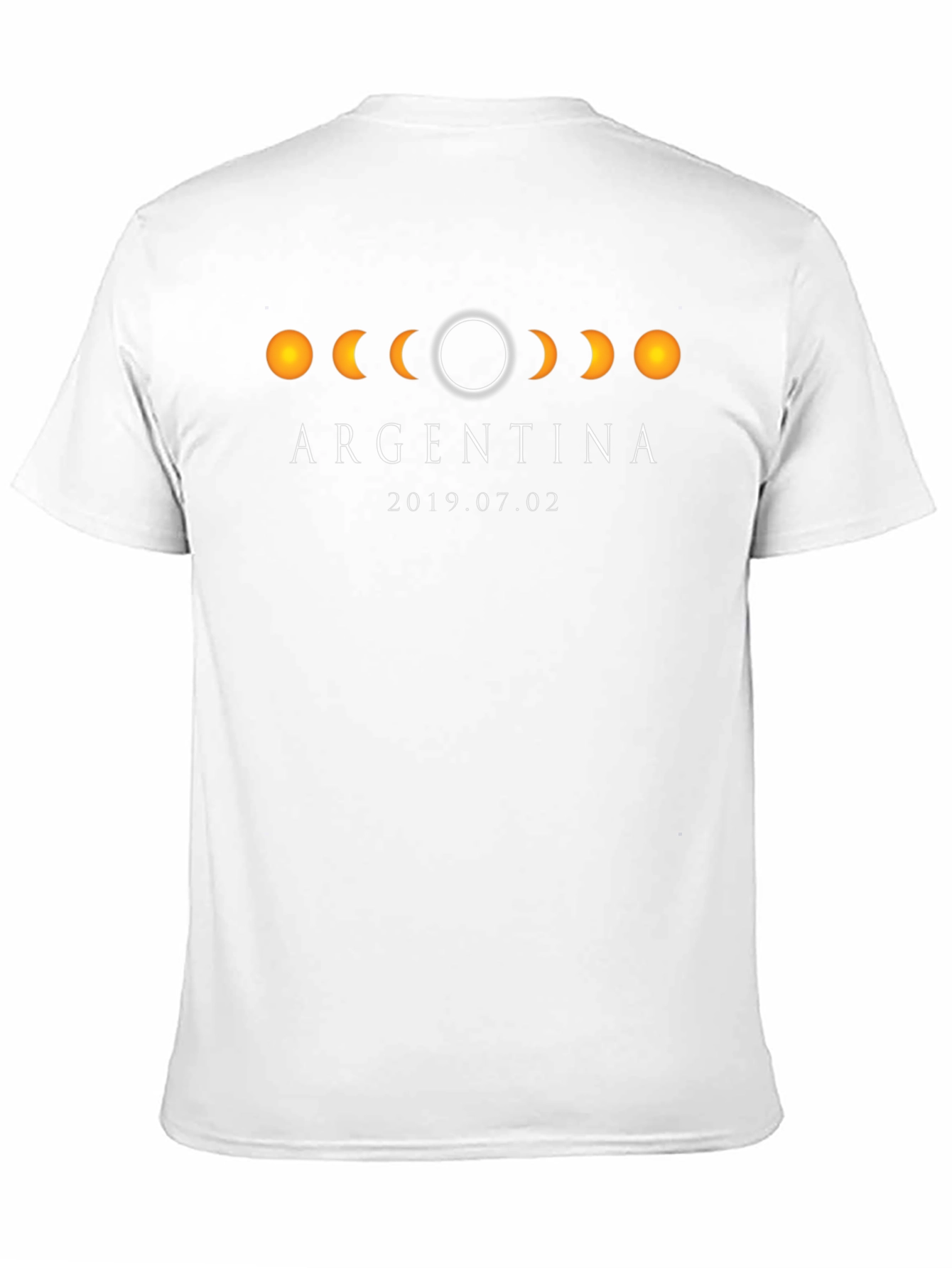 Argentina Eclipse 2019 T-Shirt - Black Cotton Tee