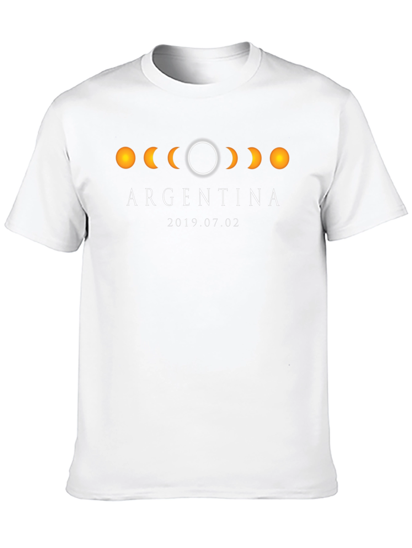 Argentina Eclipse 2019 T-Shirt - Black Cotton Tee