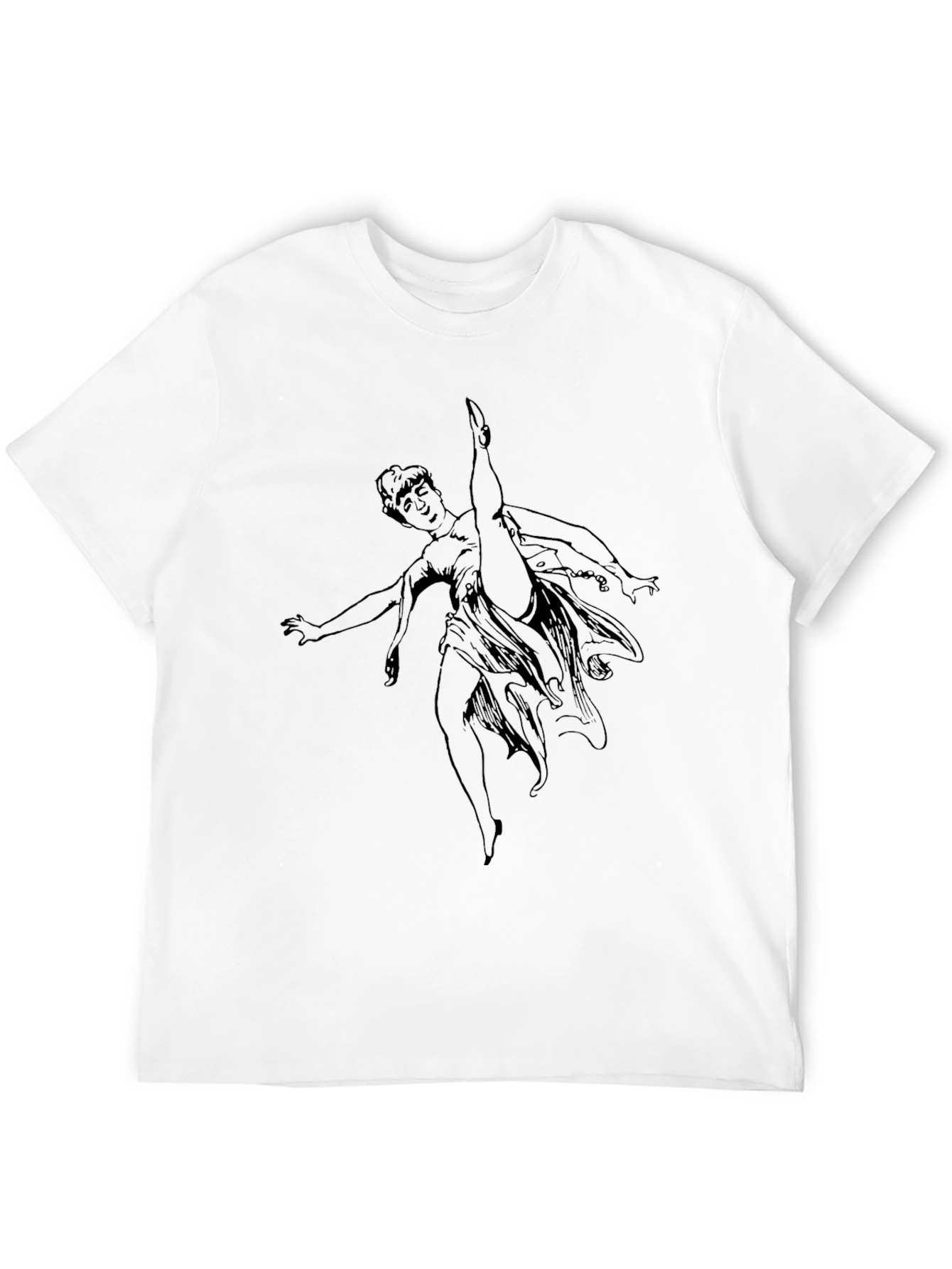 Whimsical Dance Graphic Tee - Black