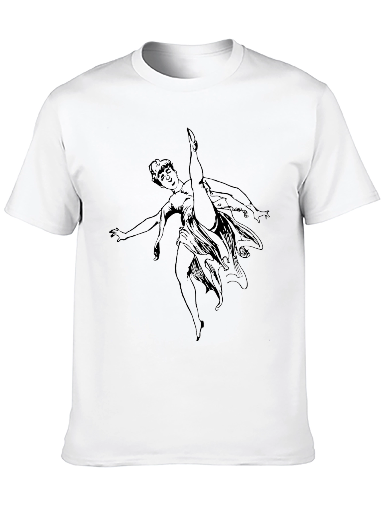 Whimsical Dance Graphic Tee - Black