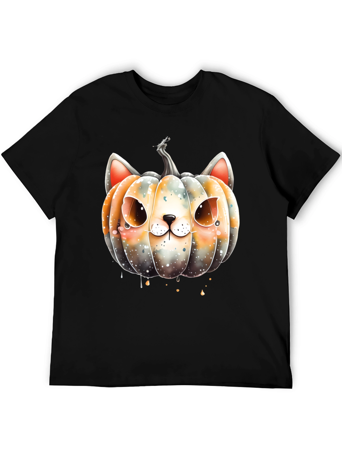 Halloween Cat Pumpkin Graphic Tee