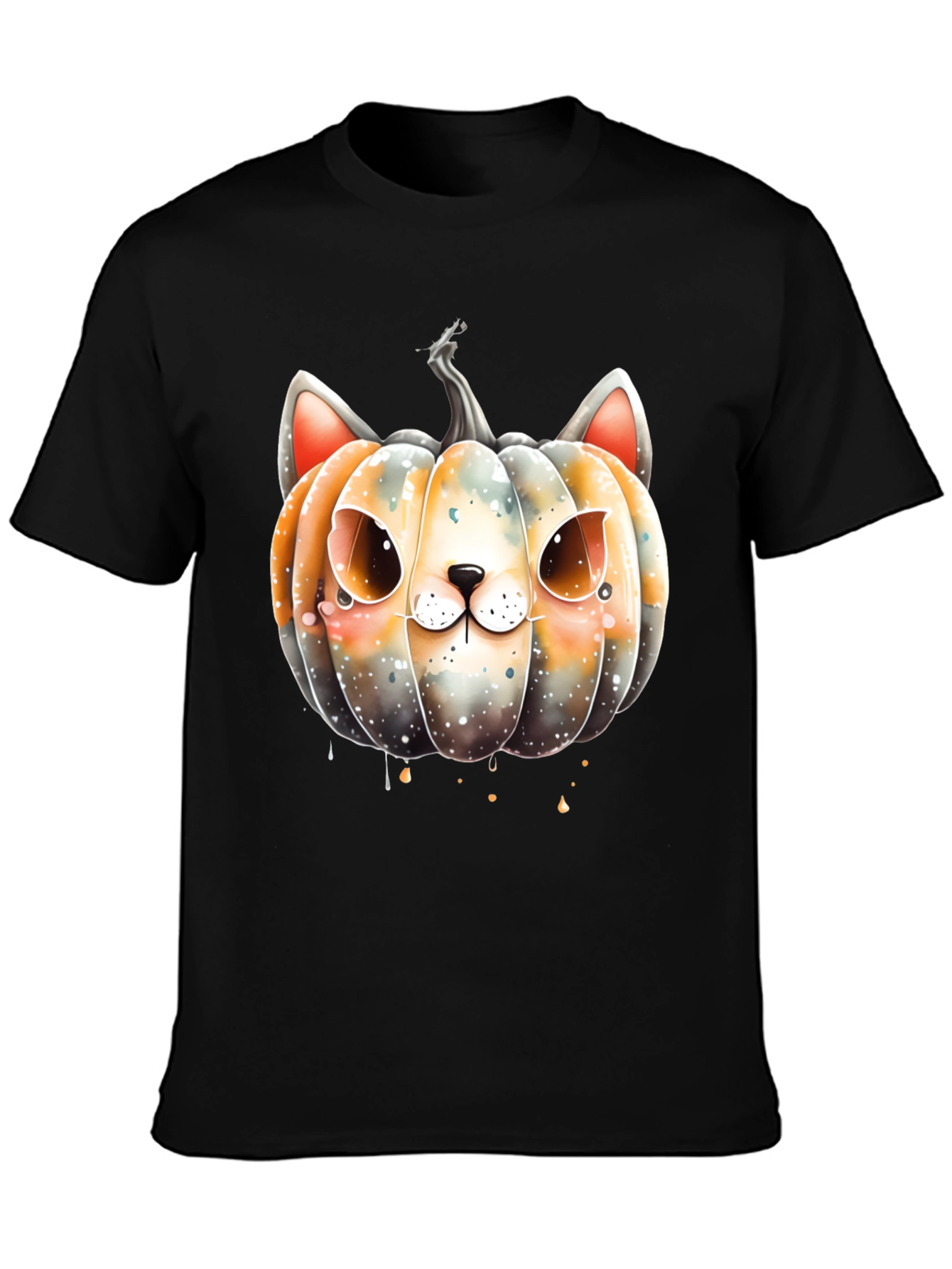 Halloween Cat Pumpkin Graphic Tee