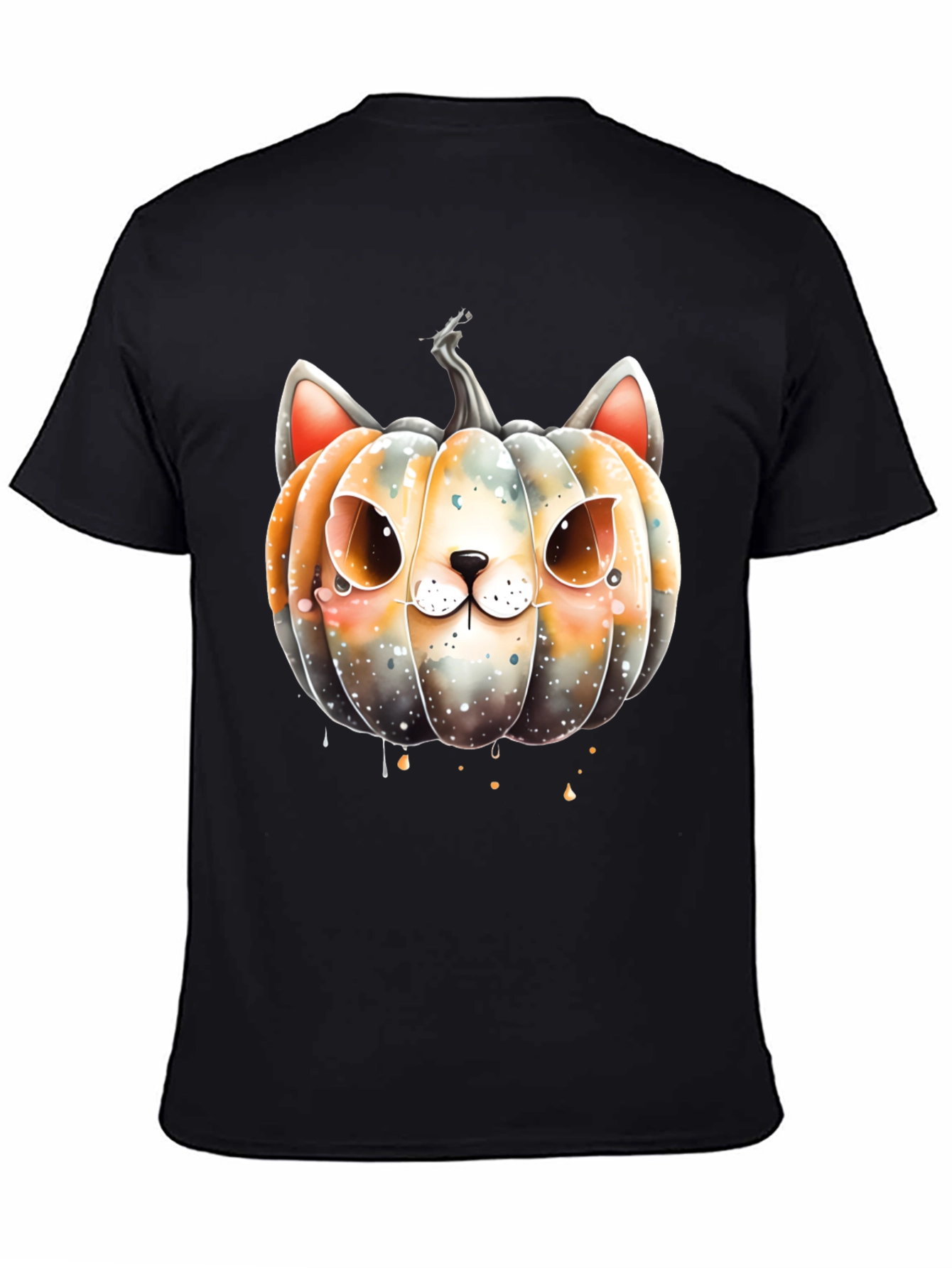 Halloween Cat Pumpkin Graphic Tee