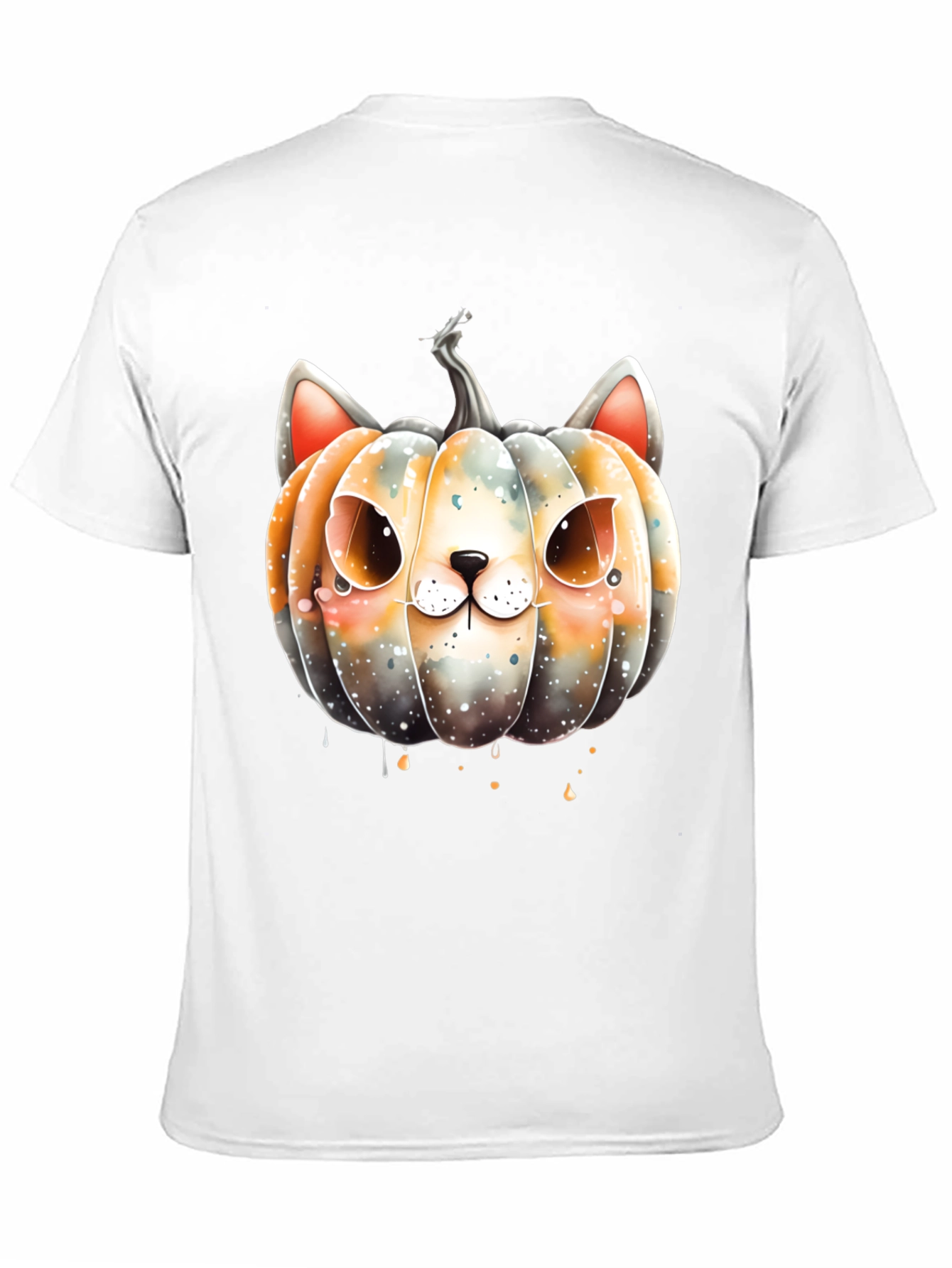 Halloween Cat Pumpkin Graphic Tee