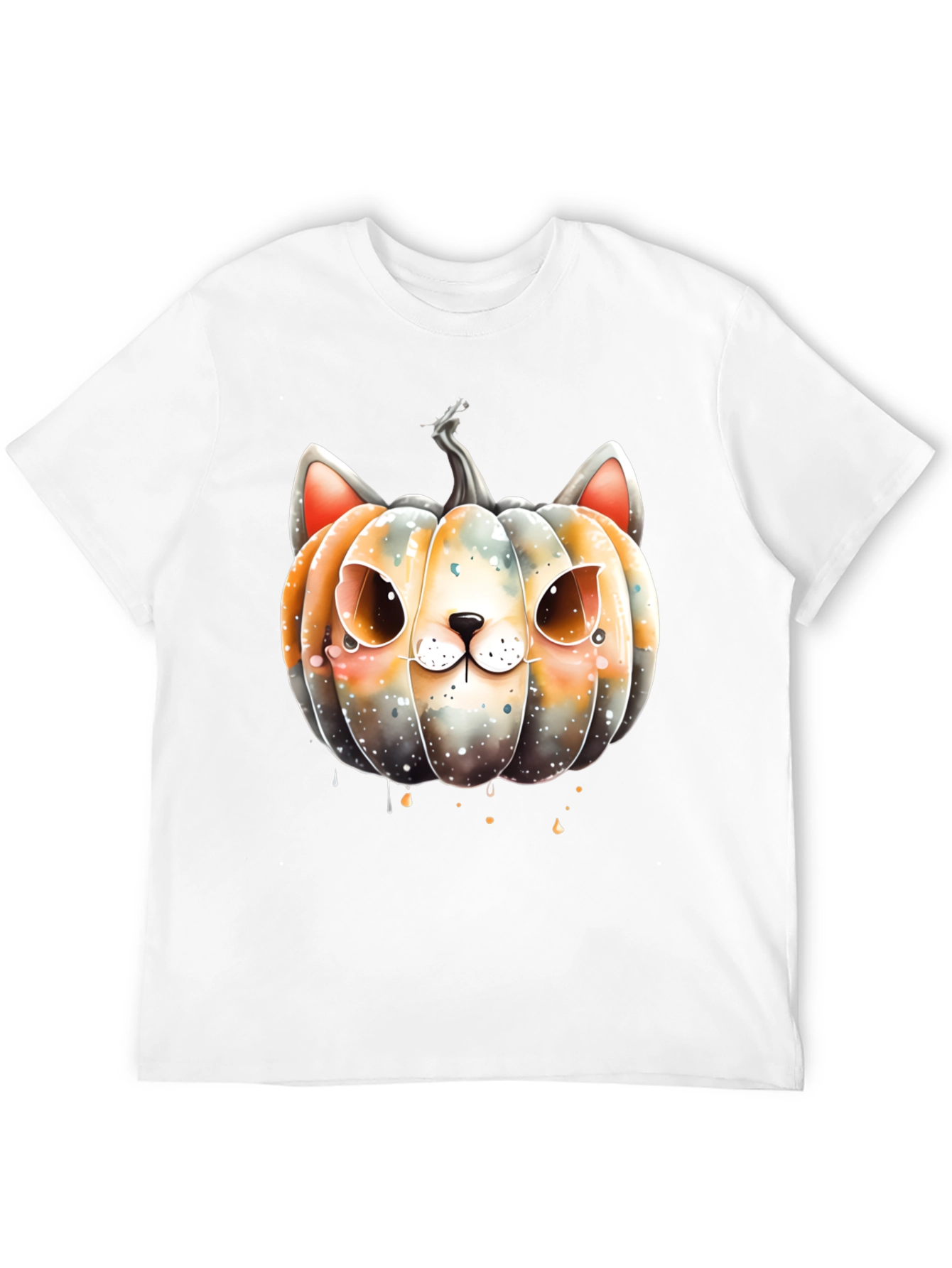 Halloween Cat Pumpkin Graphic Tee
