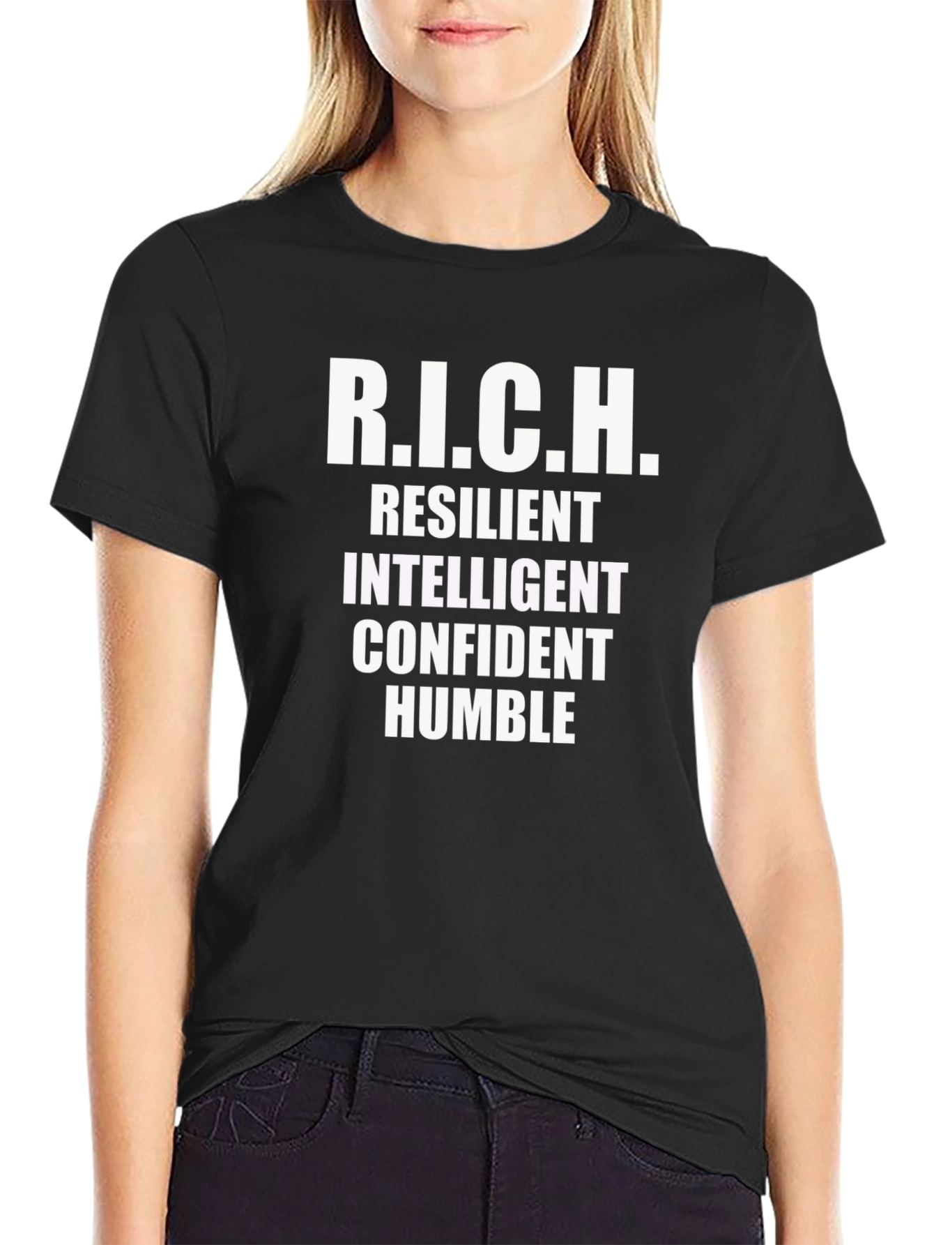 R.I.C.H. Definition T-Shirt - Resilient Intelligent Confident Humble