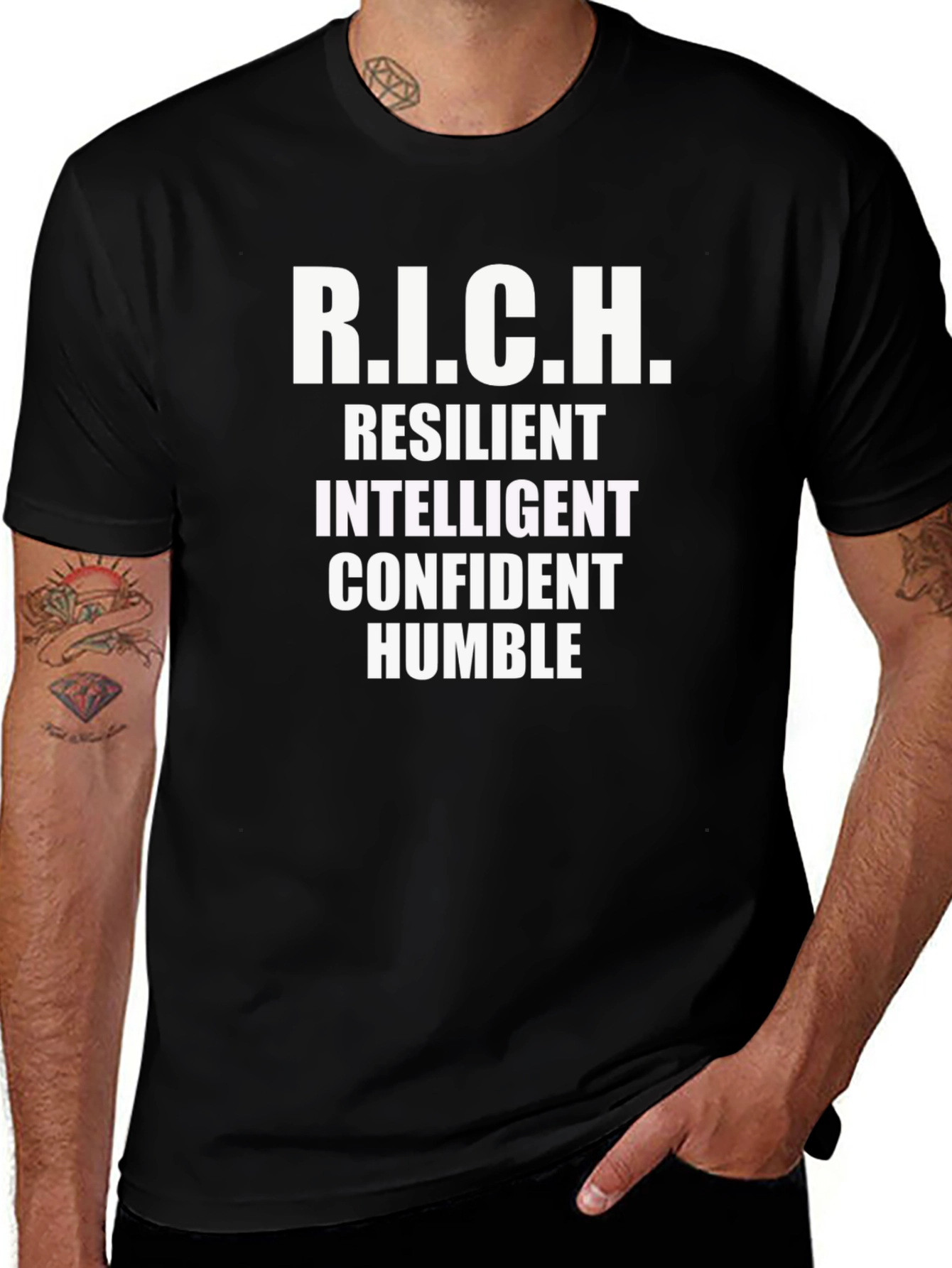 R.I.C.H. Definition T-Shirt - Resilient Intelligent Confident Humble