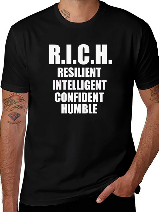 R.I.C.H. Definition T-Shirt - Resilient Intelligent Confident Humble
