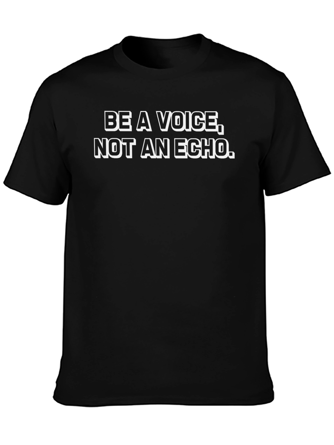 Be A Voice T-Shirt - Black Inspirational Tee