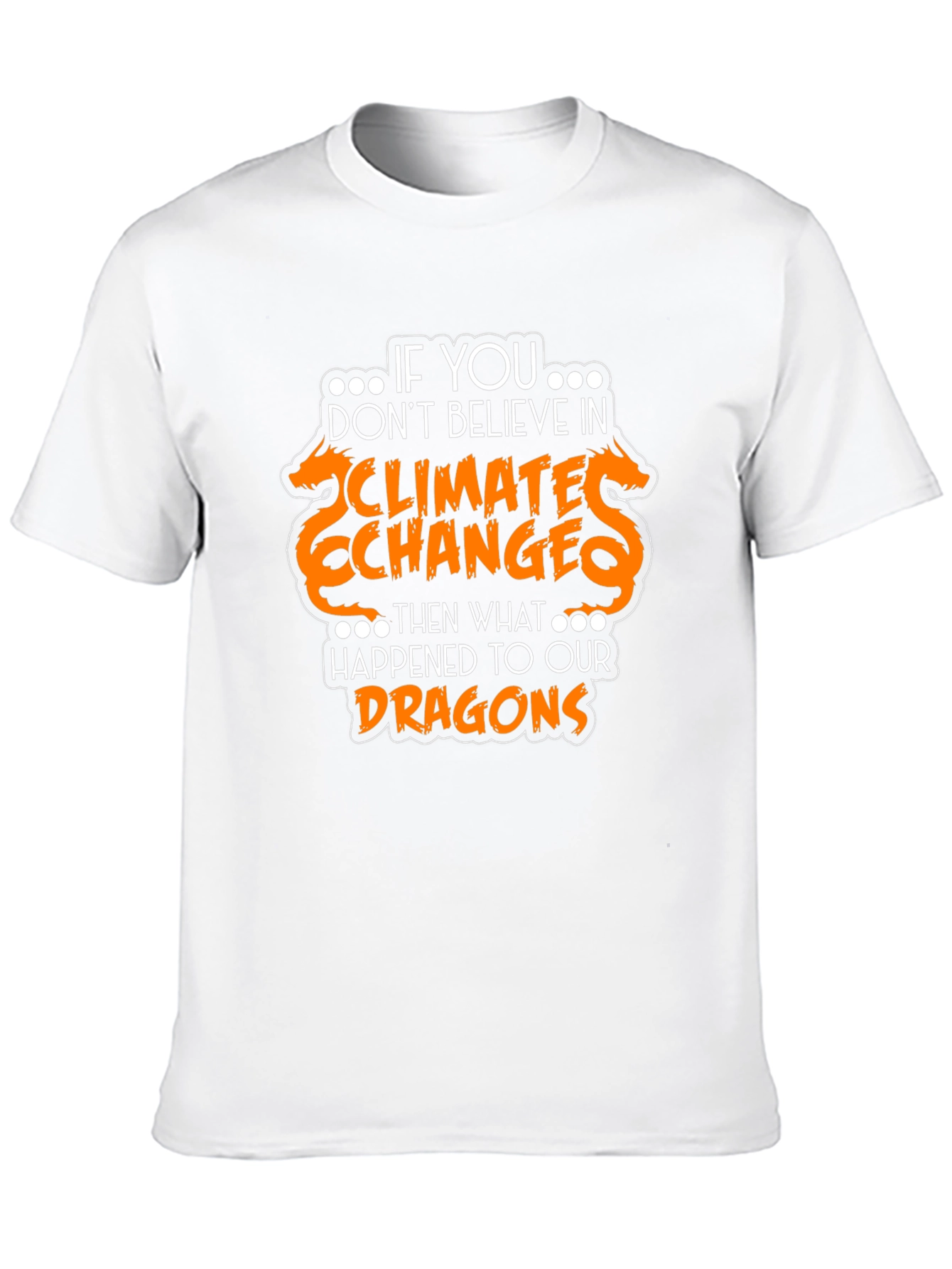 Climate Change Dragon Graphic Tee - Black
