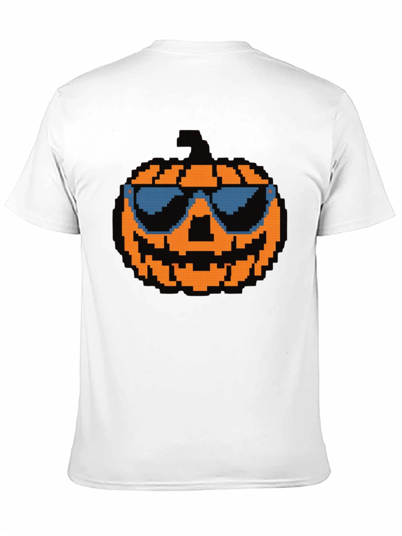 Pixel Pumpkin Sunglasses T-Shirt - Halloween Tee