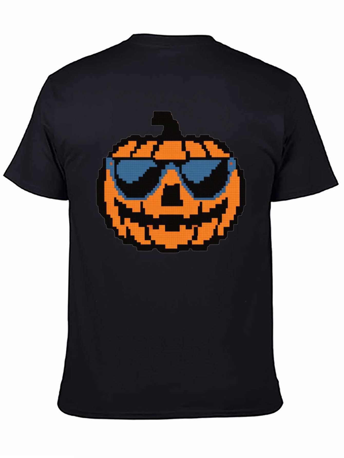 Pixel Pumpkin Sunglasses T-Shirt - Halloween Tee