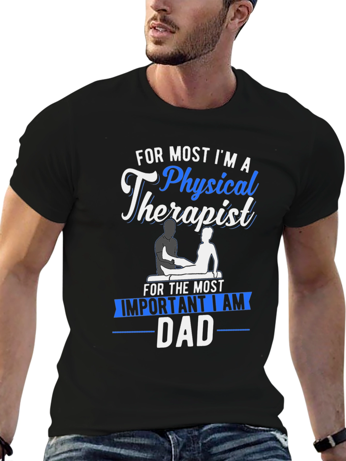 Physical Therapist Dad Graphic T-Shirt