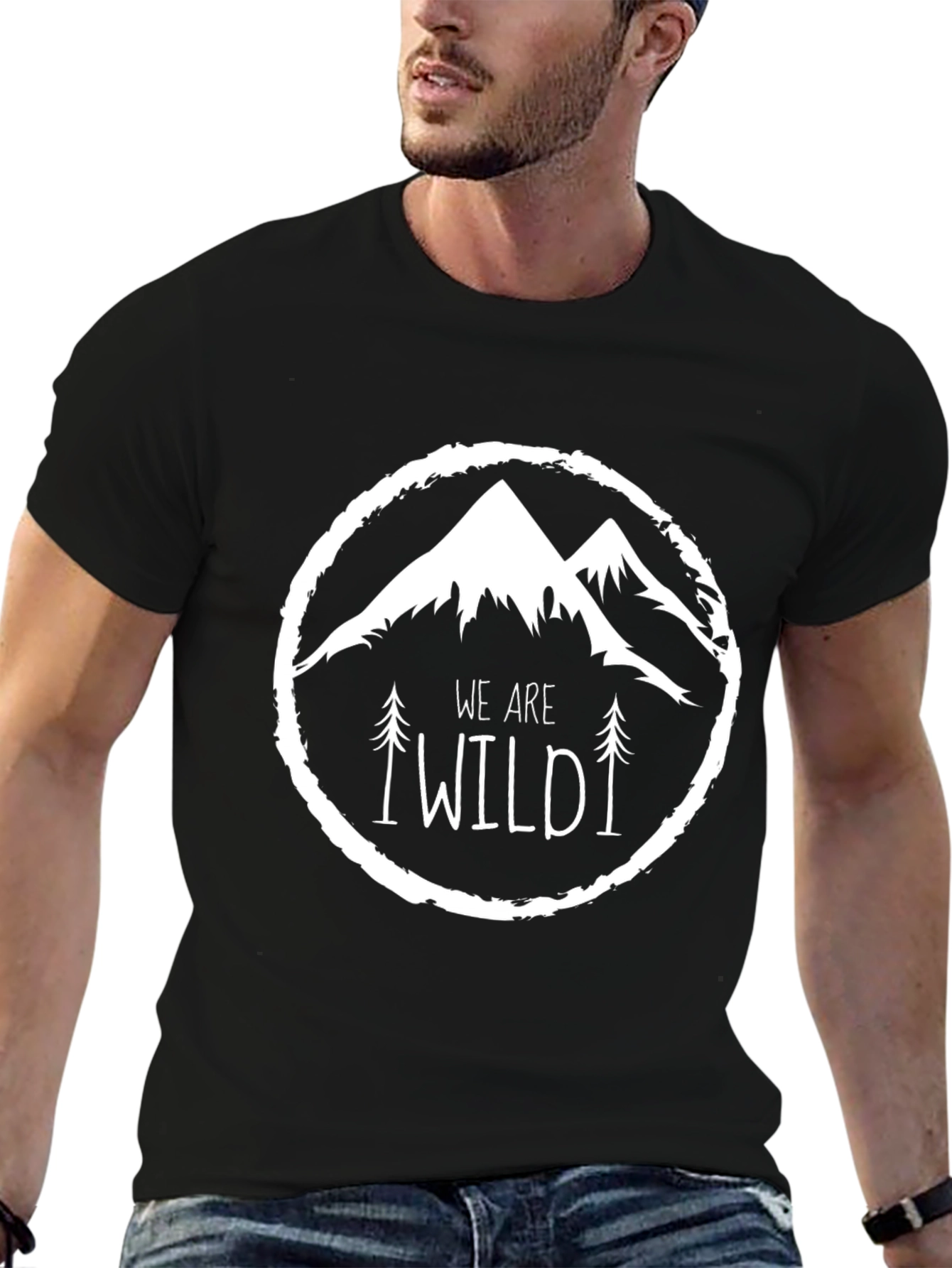 Wild Mountain Graphic Tee - Black