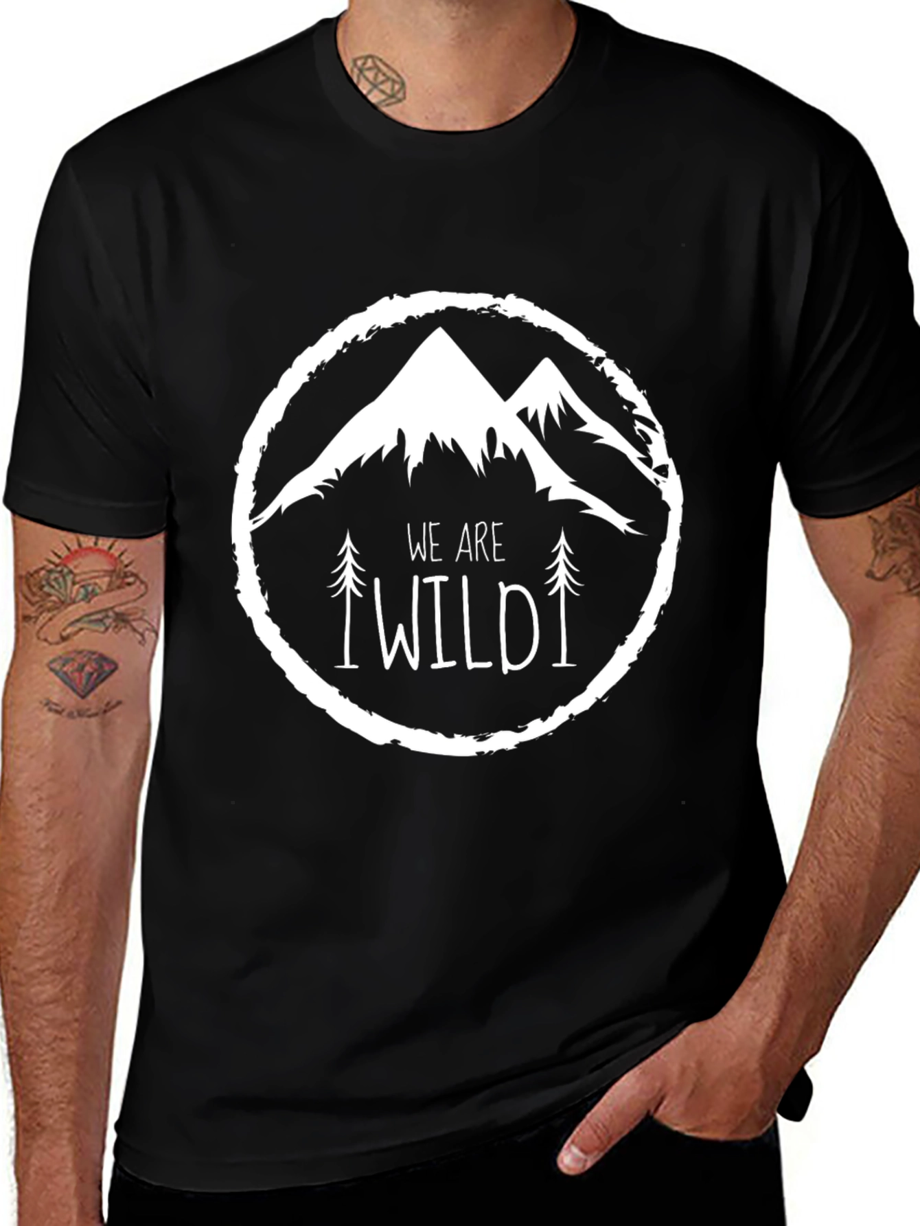 Wild Mountain Graphic Tee - Black