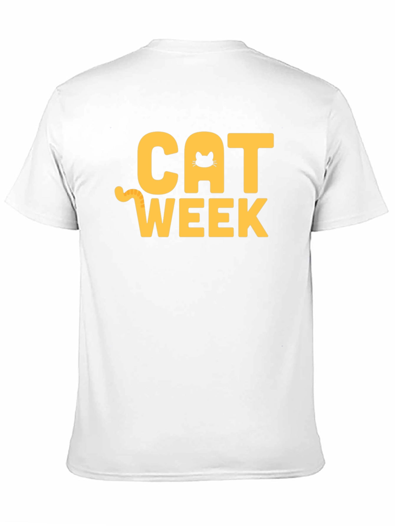 Cat Week Graphic T-Shirt - Black