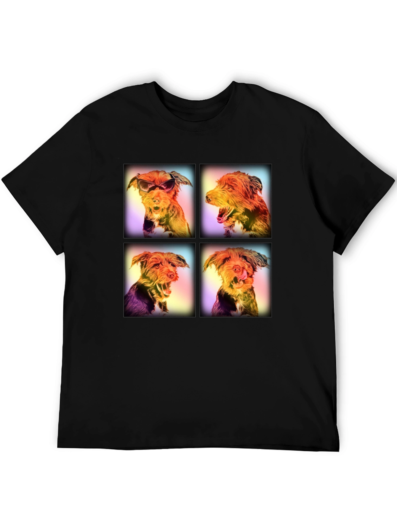 Dog Art Portrait T-Shirt - Quirky Graphic Tee