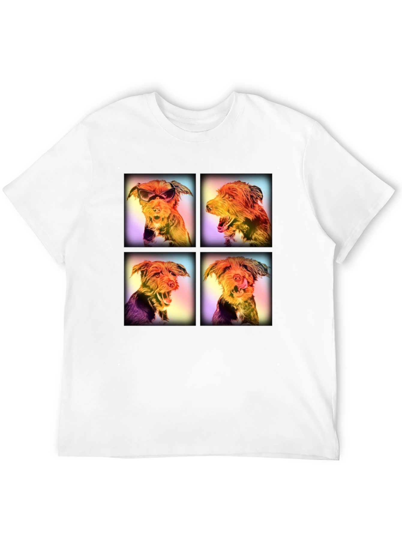 Dog Art Portrait T-Shirt - Quirky Graphic Tee
