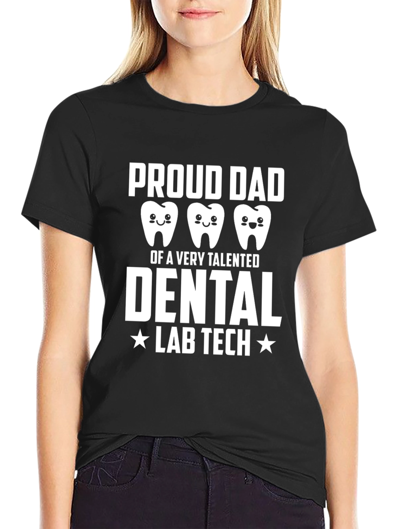 Proud Dad Dental Lab Tech T-Shirt