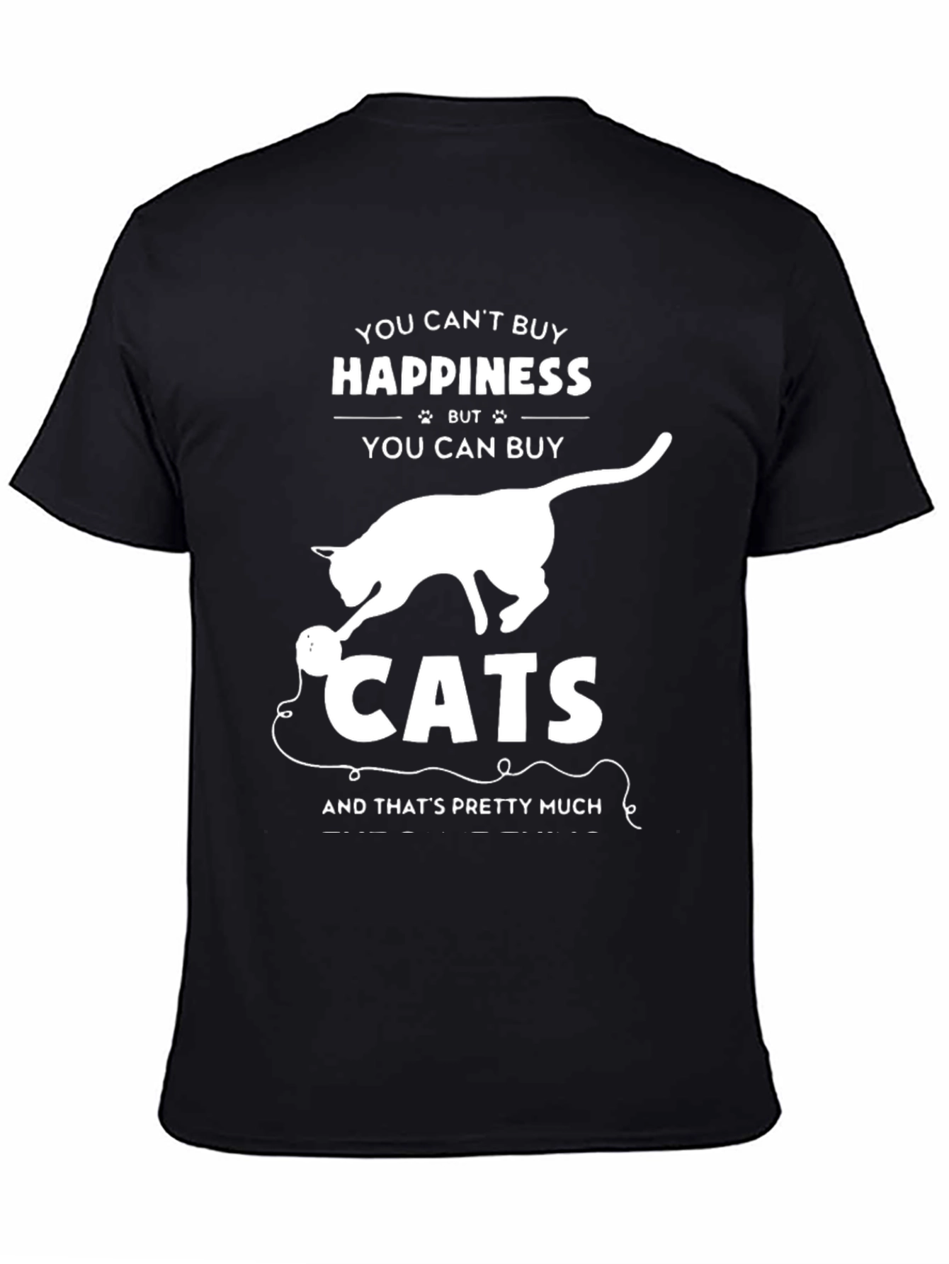 Funny Cat Lover T-Shirt - Buy Cats Happiness Tee