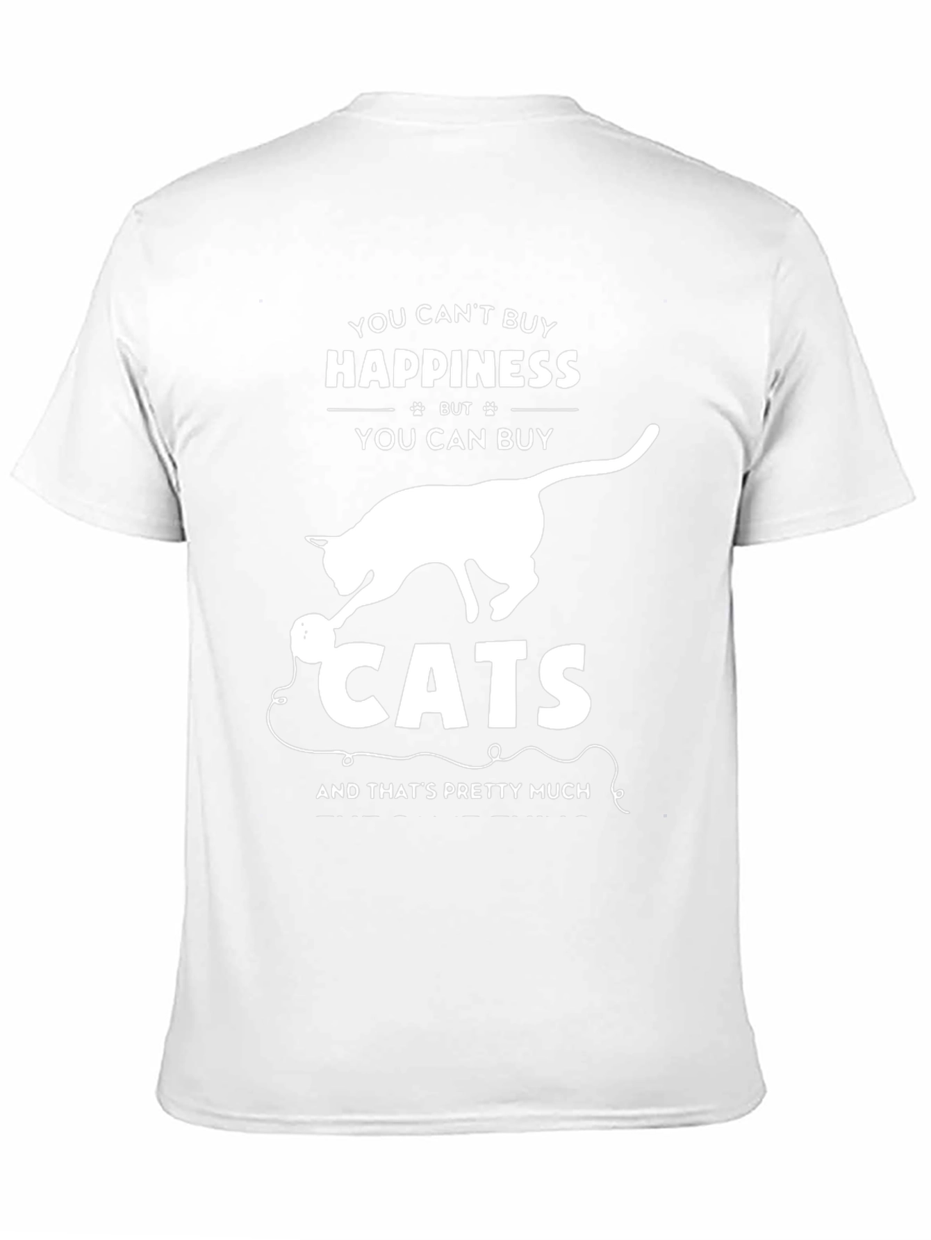 Funny Cat Lover T-Shirt - Buy Cats Happiness Tee