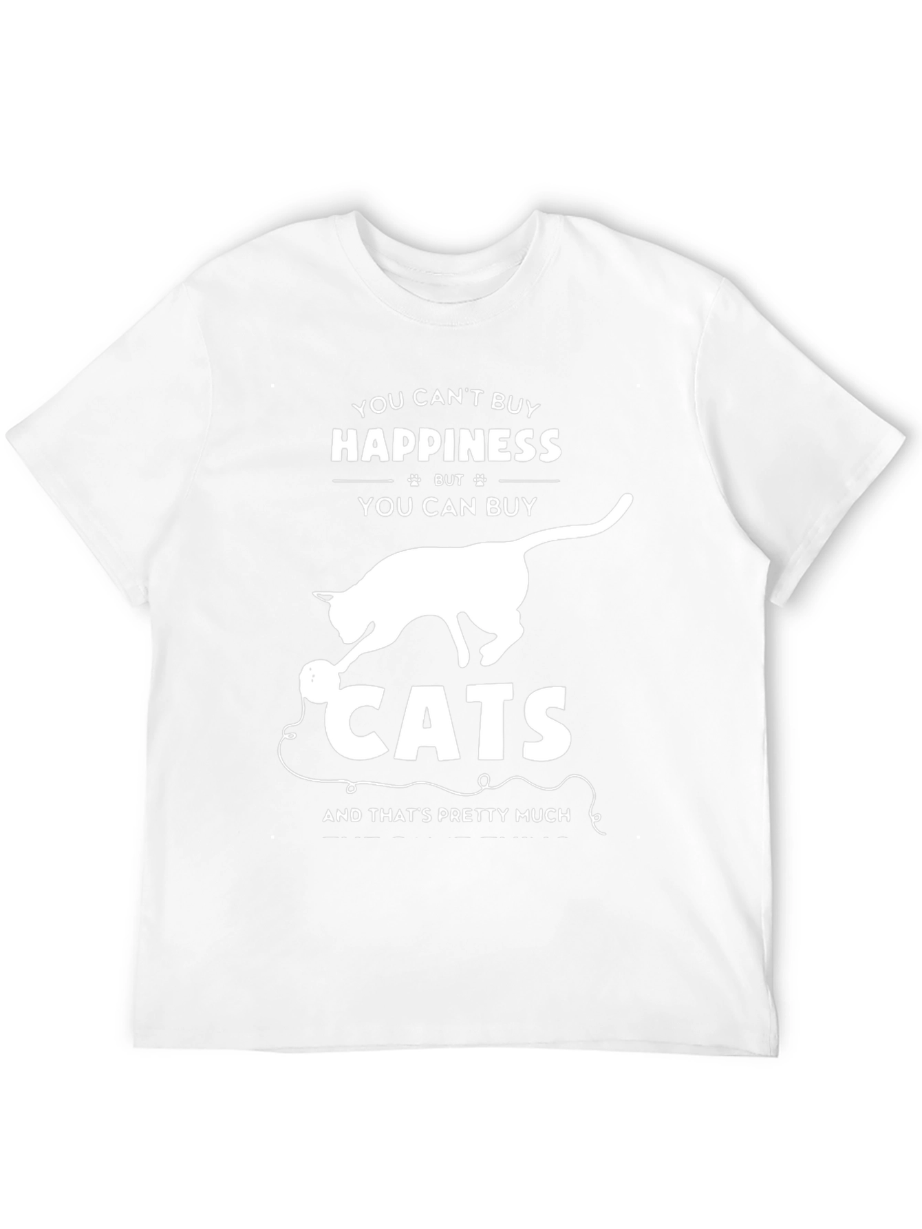 Funny Cat Lover T-Shirt - Buy Cats Happiness Tee