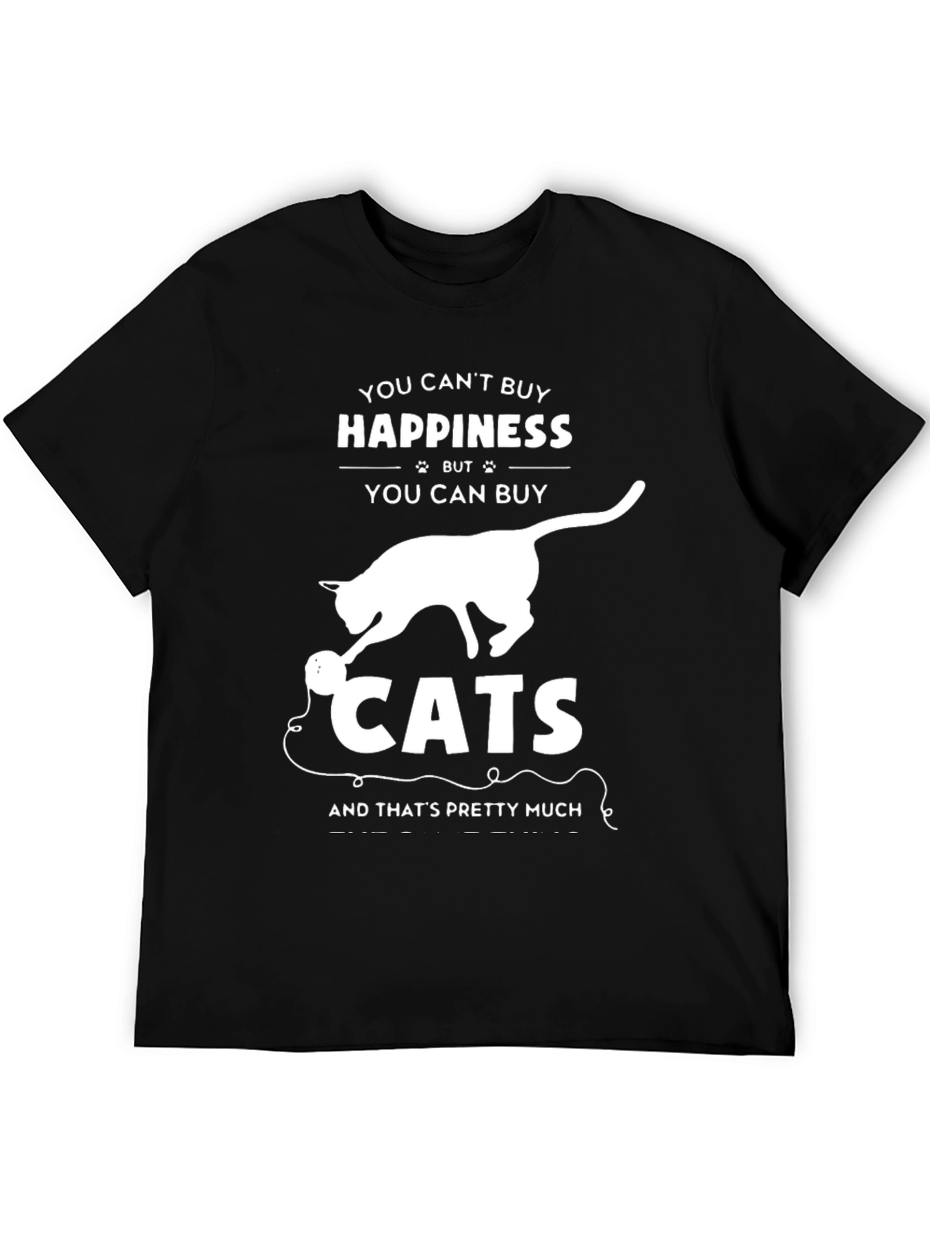 Funny Cat Lover T-Shirt - Buy Cats Happiness Tee