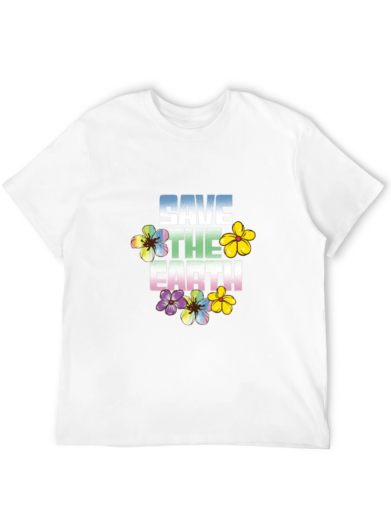 Save the Earth Floral Graphic Tee