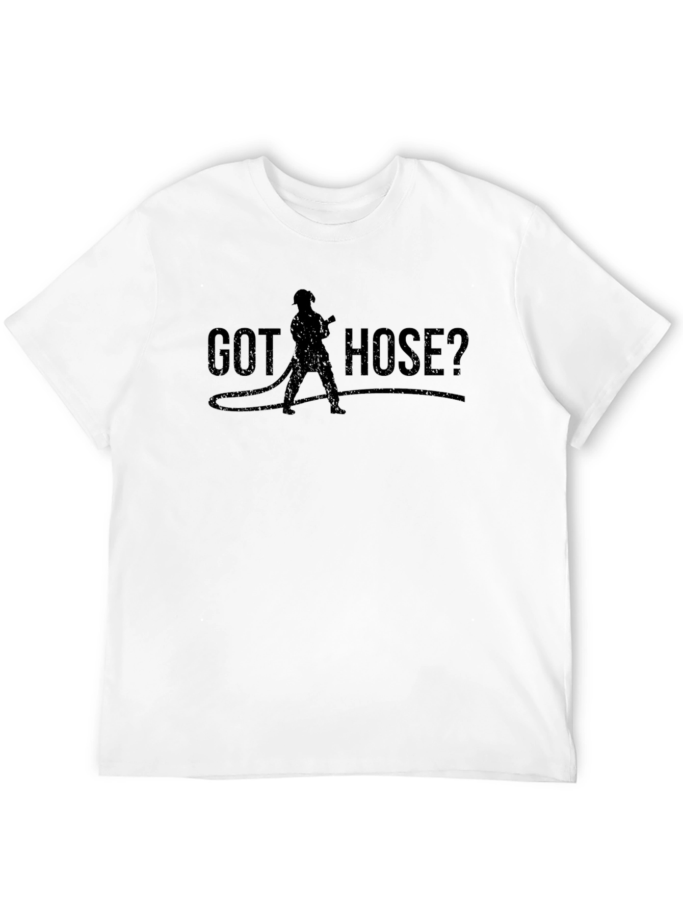 Got Hose? Firefighter Graphic T-Shirt - Black