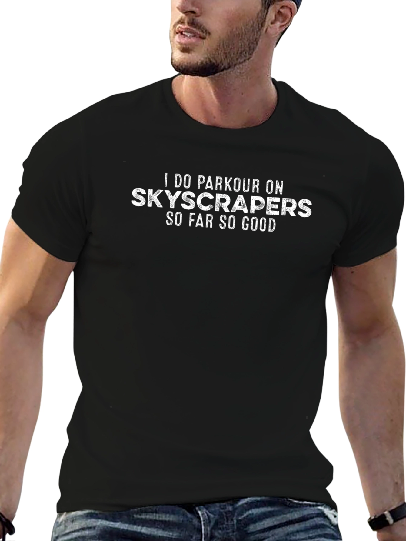 Parkour Skyscraper Graphic Tee - So Far So Good