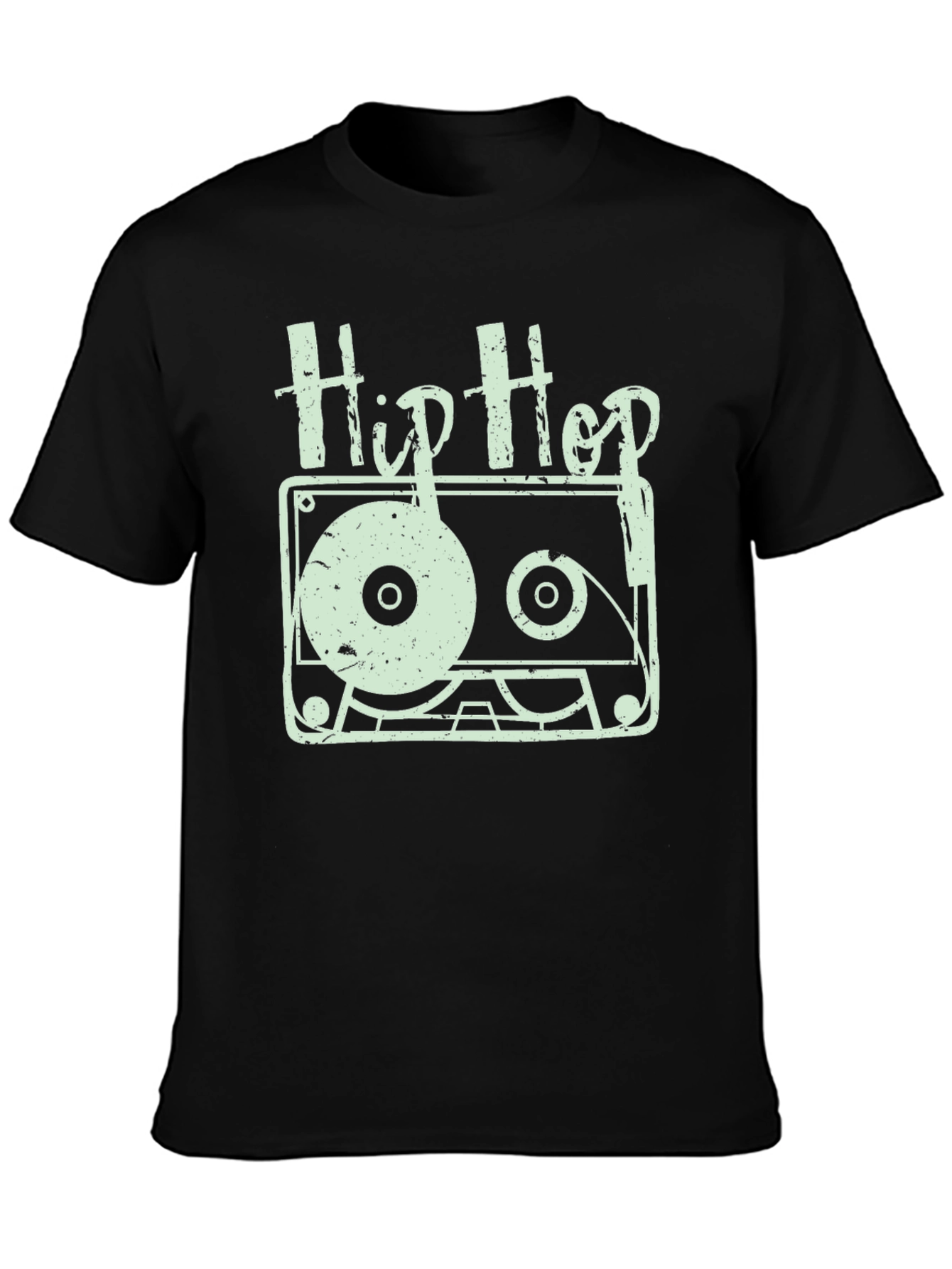 Hip Hop Cassette Graphic T-Shirt - Retro Music Style