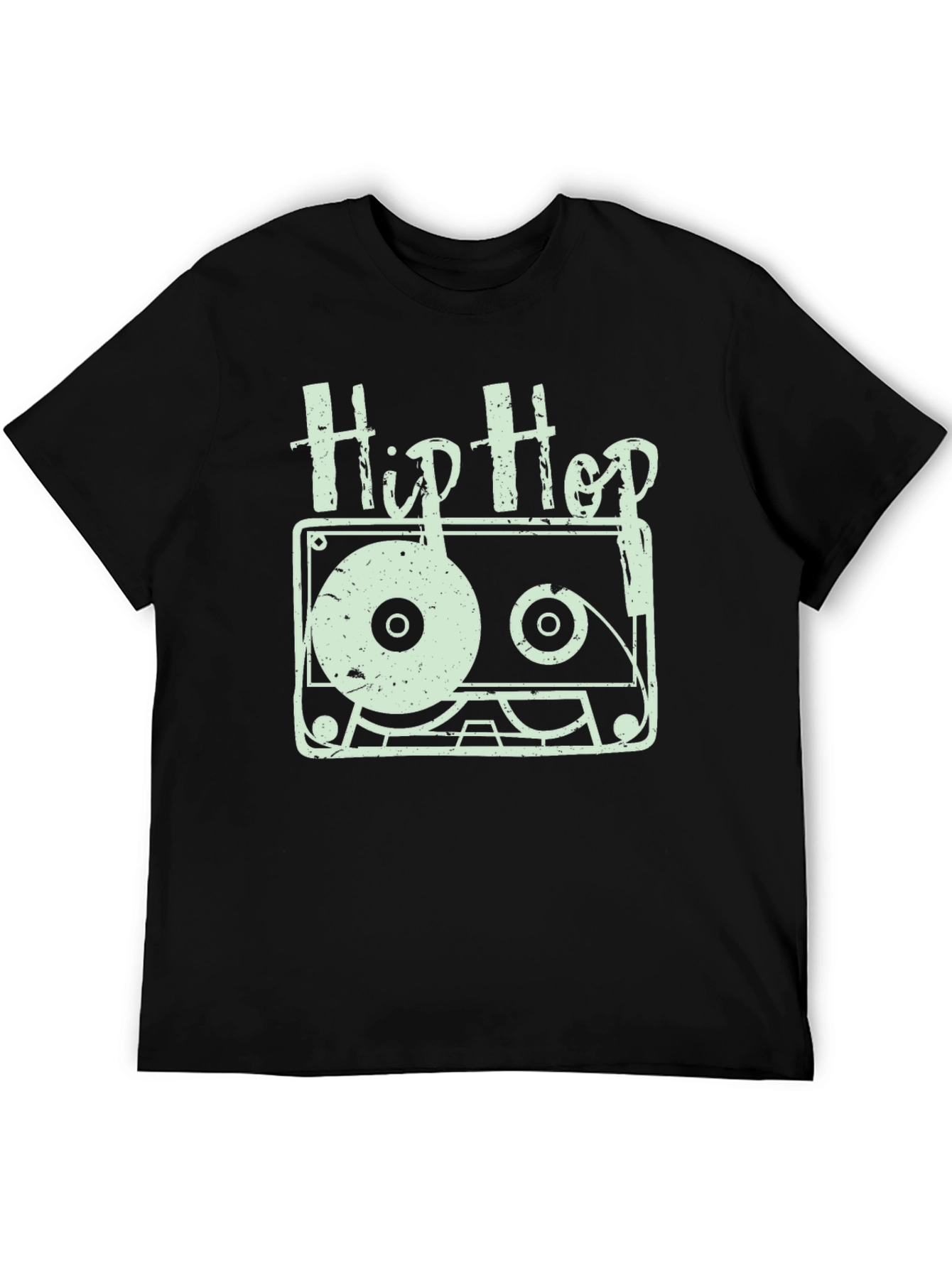 Hip Hop Cassette Graphic T-Shirt - Retro Music Style
