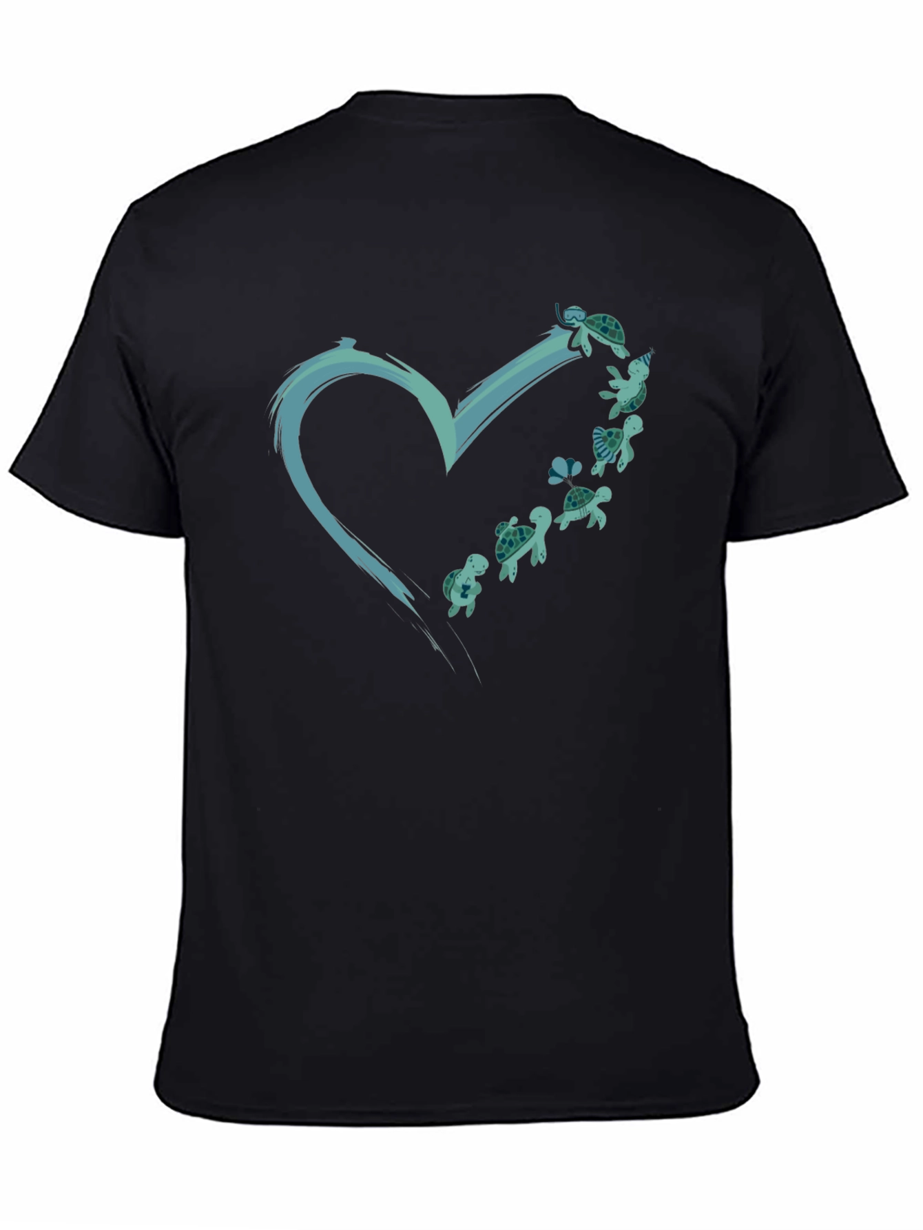 Turtle Heart Graphic Tee - Ocean Lovers T-Shirt