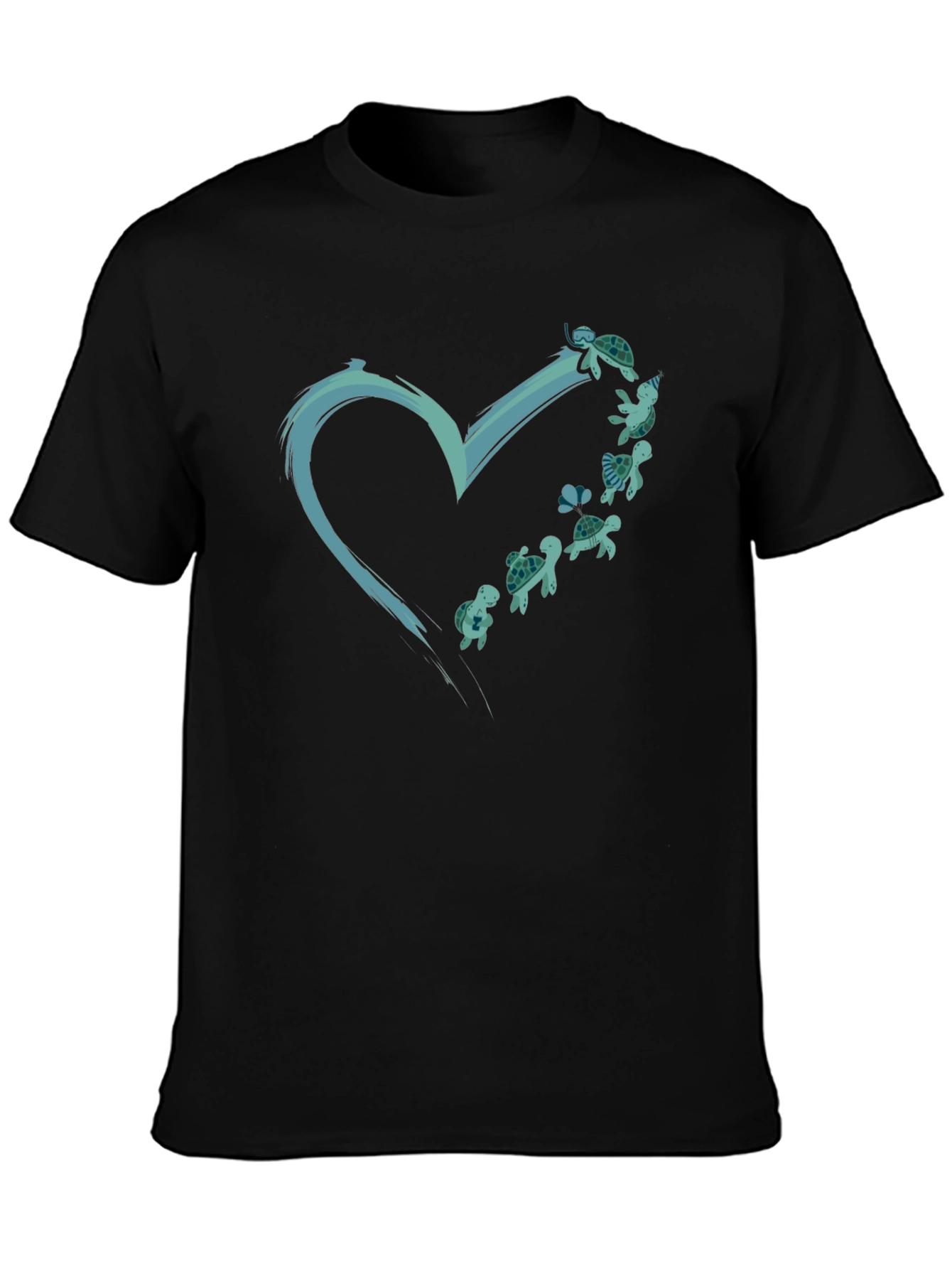 Turtle Heart Graphic Tee - Ocean Lovers T-Shirt