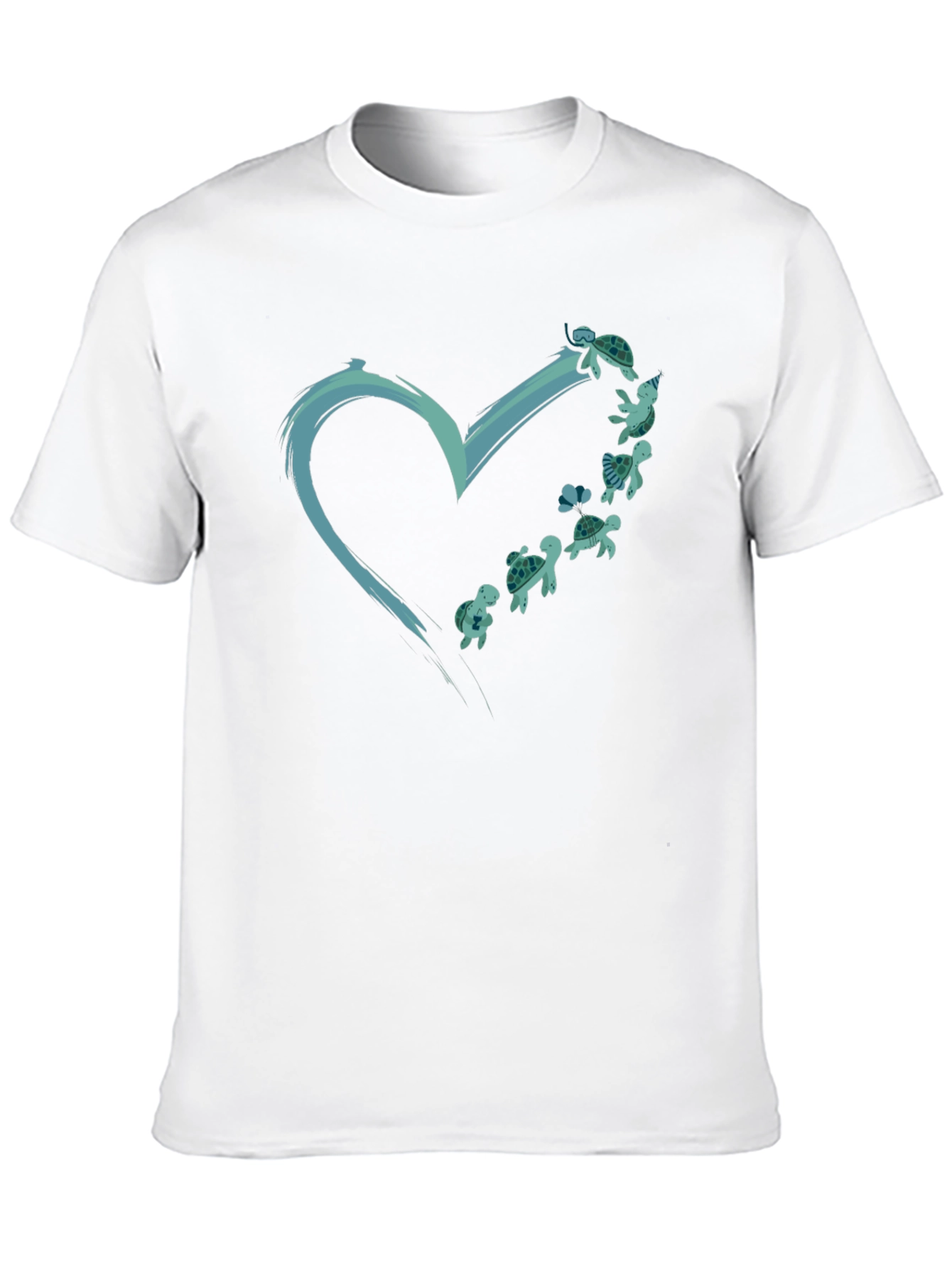 Turtle Heart Graphic Tee - Ocean Lovers T-Shirt