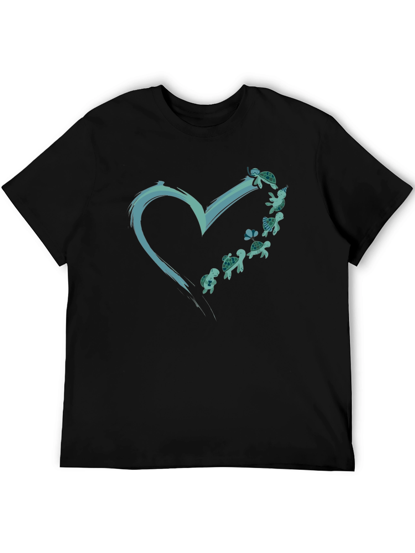 Turtle Heart Graphic Tee - Ocean Lovers T-Shirt
