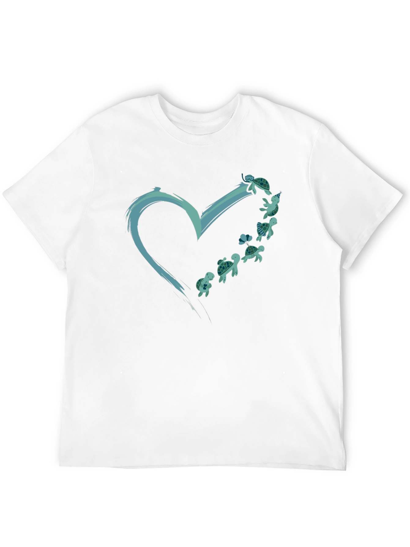Turtle Heart Graphic Tee - Ocean Lovers T-Shirt
