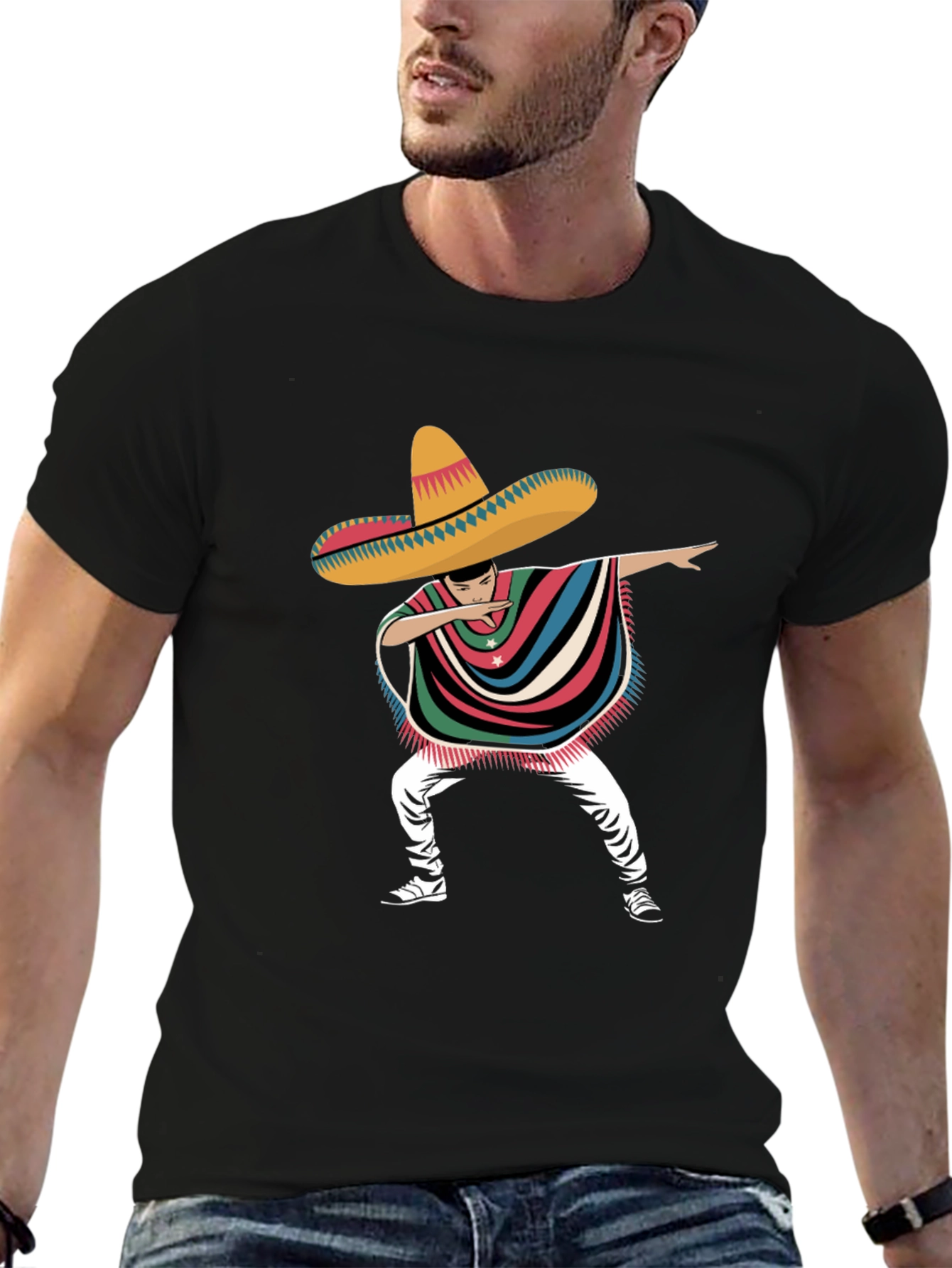 Dabbing Mexican Fiesta T-Shirt Cinco De Mayo