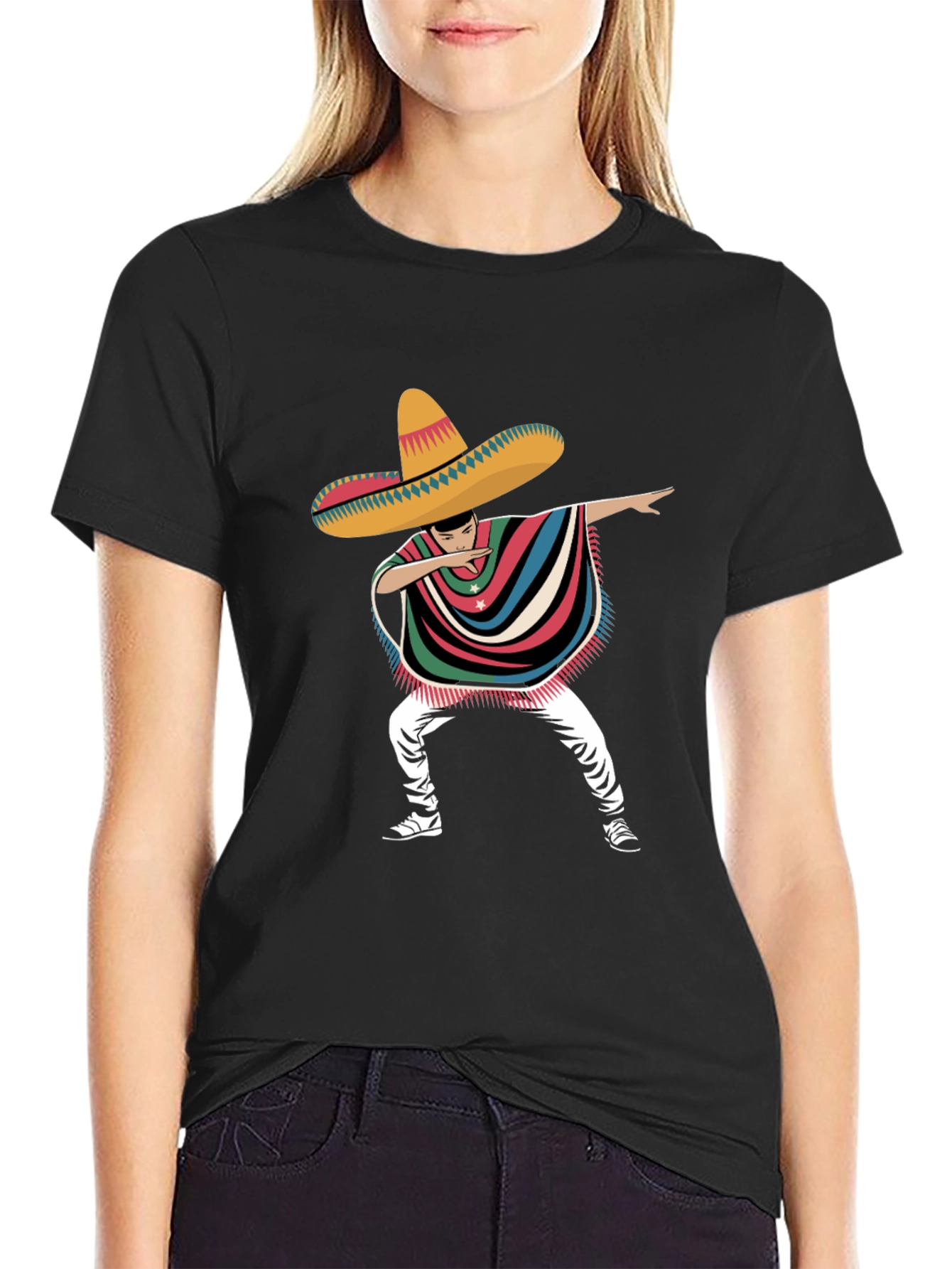 Dabbing Mexican Fiesta T-Shirt Cinco De Mayo