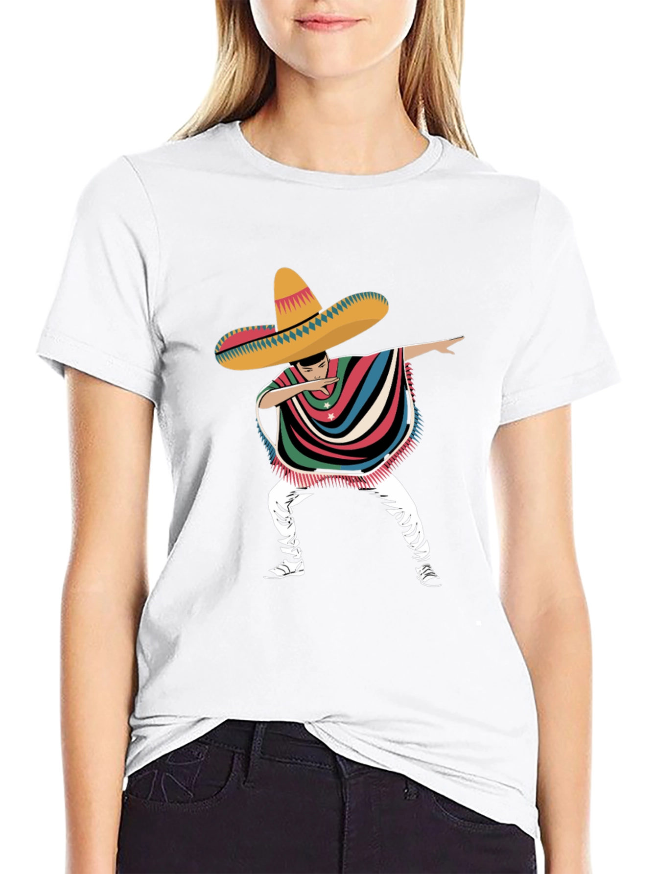 Dabbing Mexican Fiesta T-Shirt Cinco De Mayo