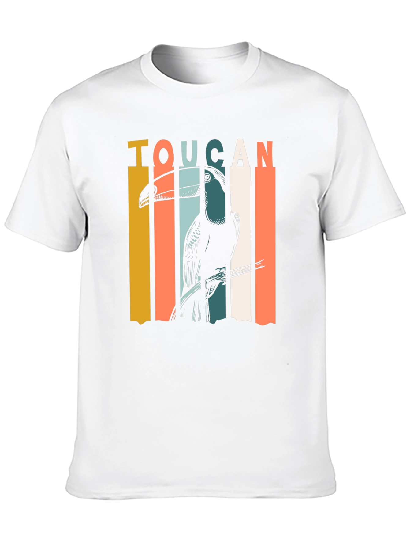 Retro Toucan Graphic T-Shirt - Classic Style