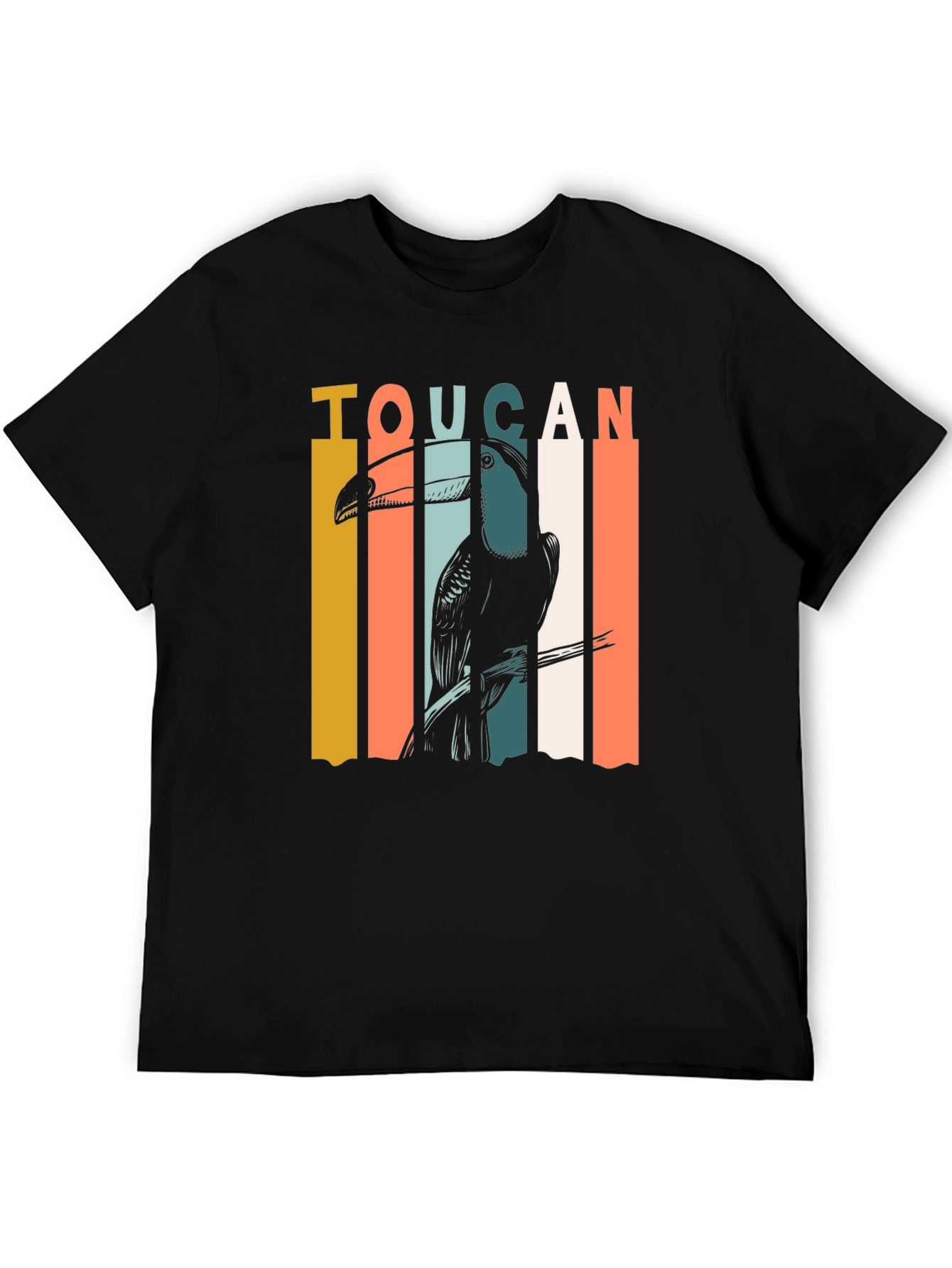 Retro Toucan Graphic T-Shirt - Classic Style